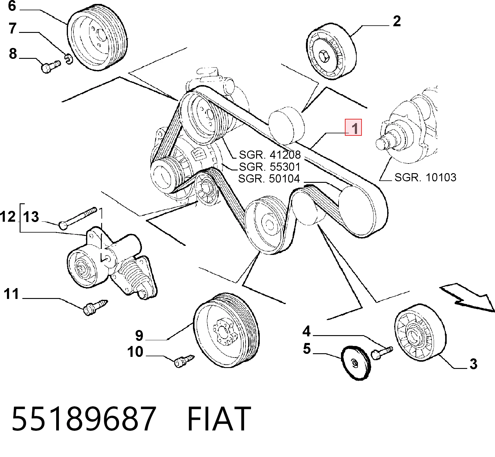 55189687 Fiat/Alfa/Lancia