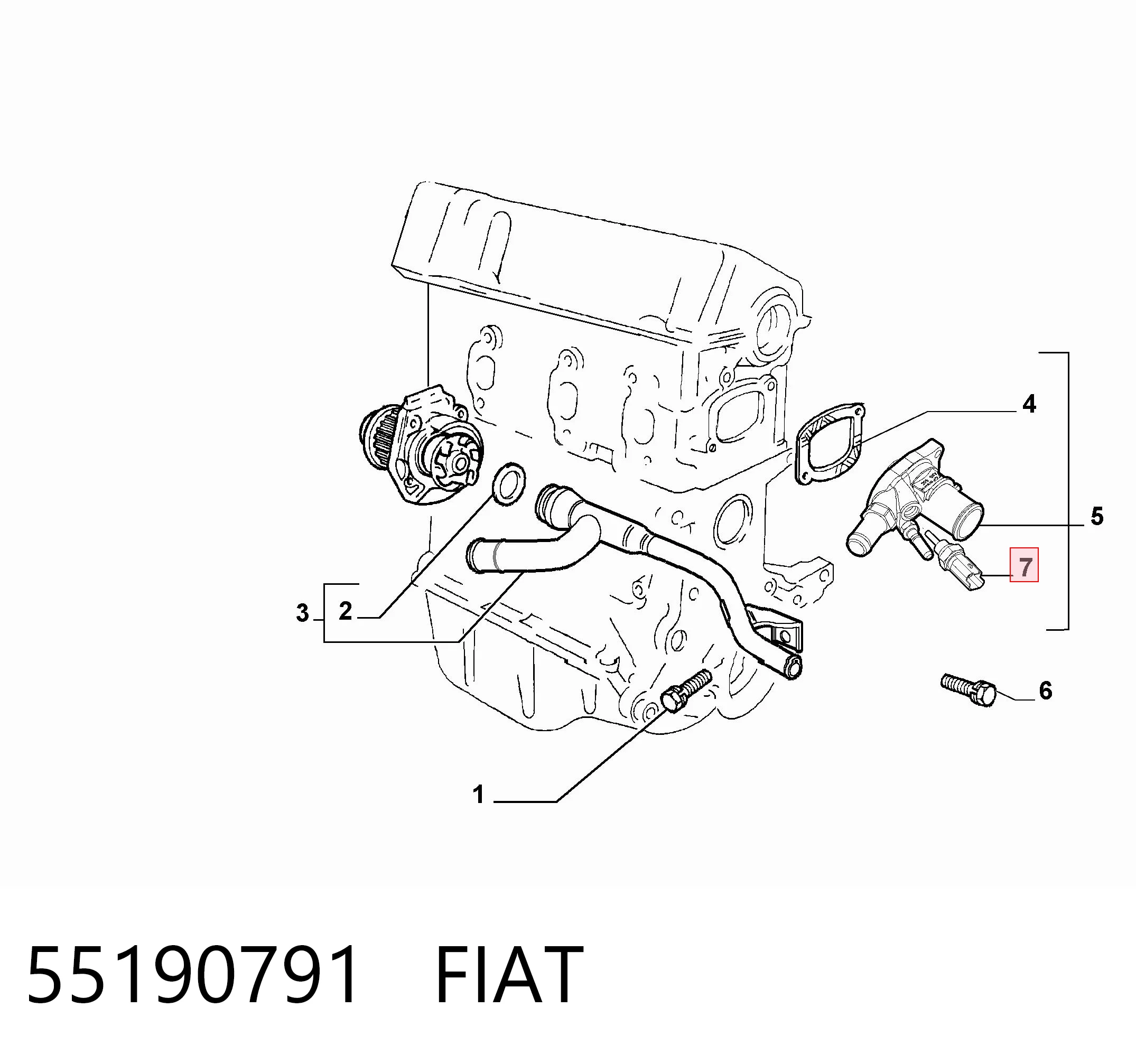 55190791 Fiat/Alfa/Lancia