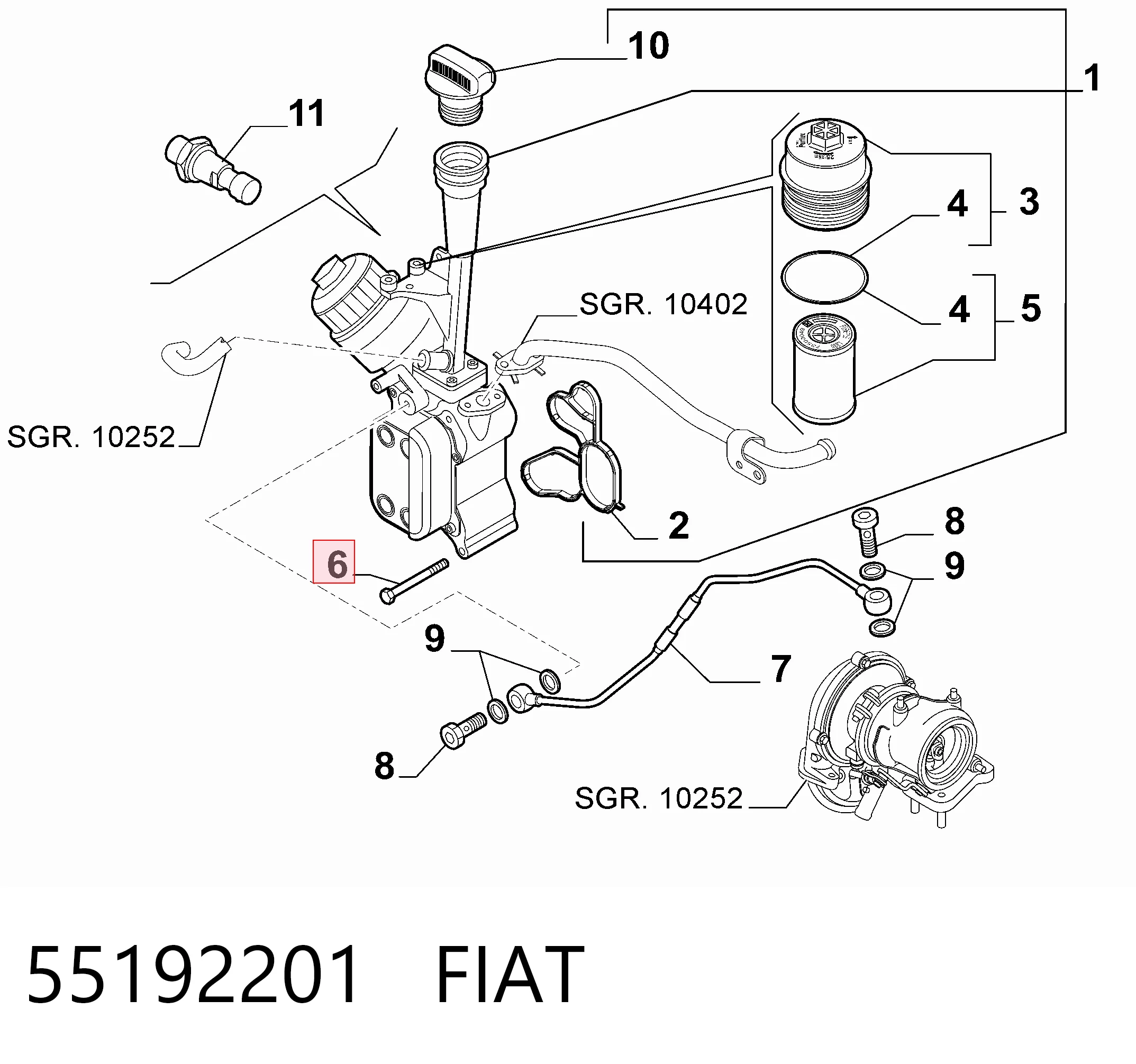 55192201 Fiat/Alfa/Lancia