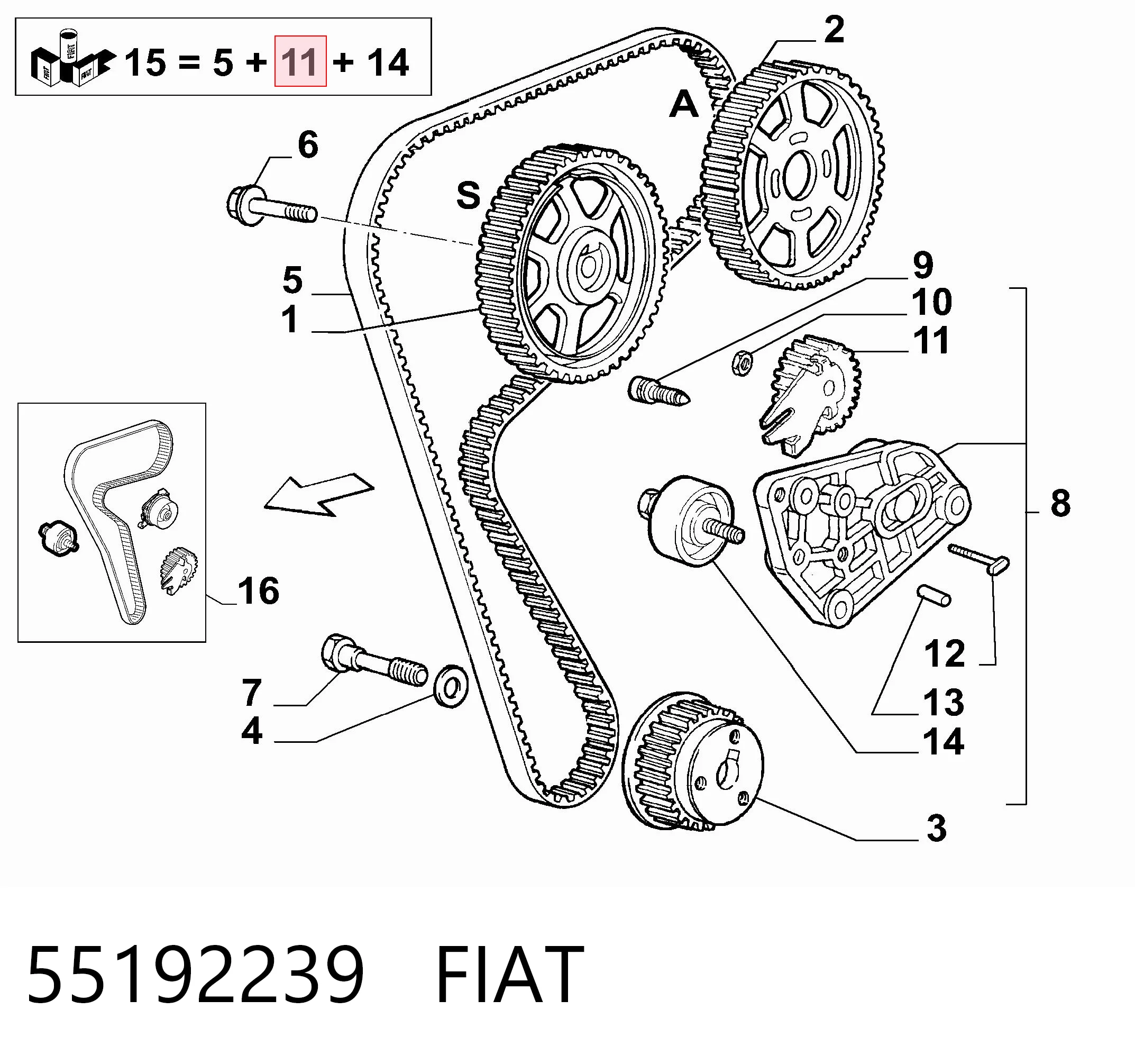 55192239 Fiat/Alfa/Lancia