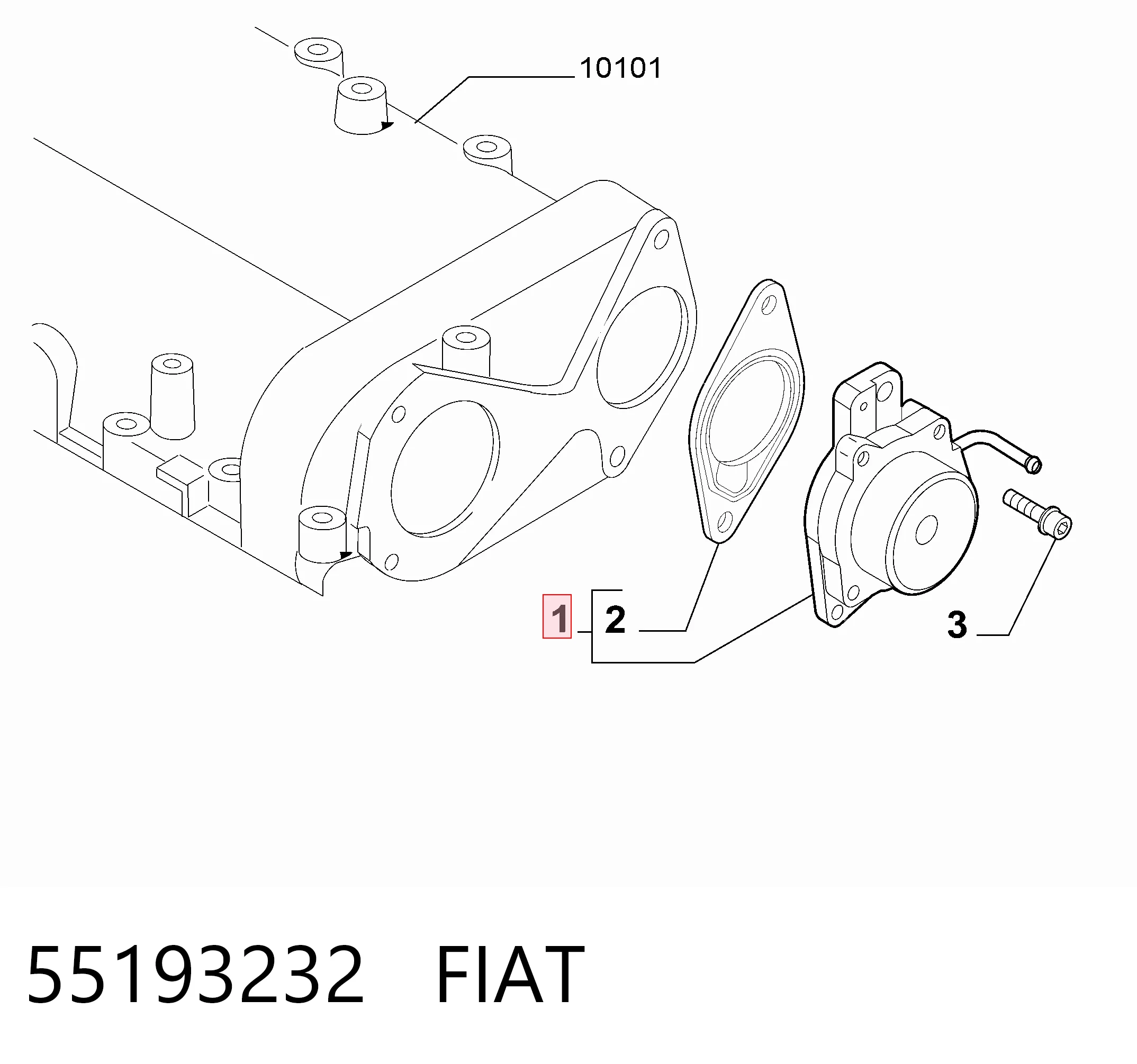 Bomba de vacío 1853569 Ford