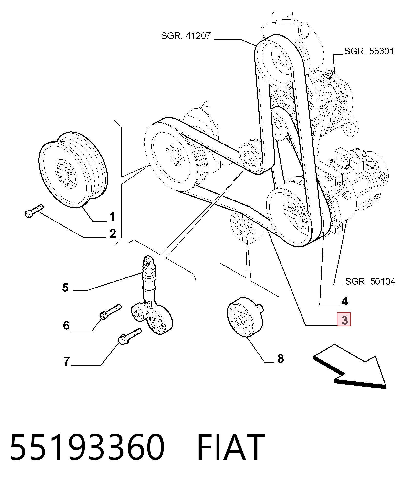 55193360 Fiat/Alfa/Lancia