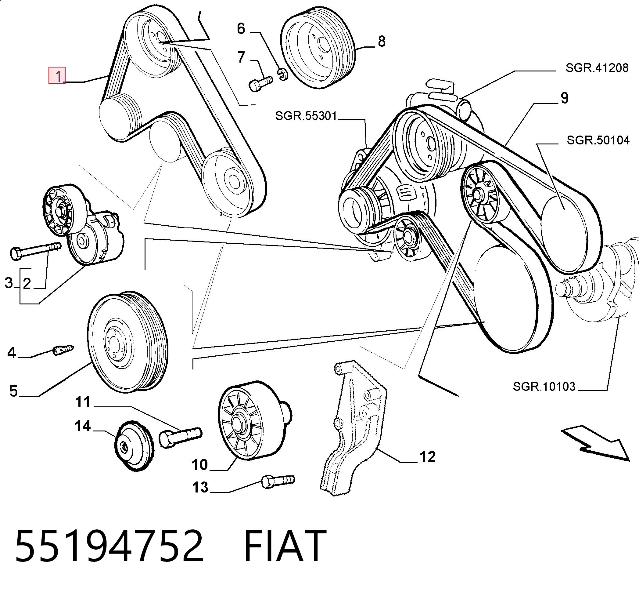 55194752 Fiat/Alfa/Lancia