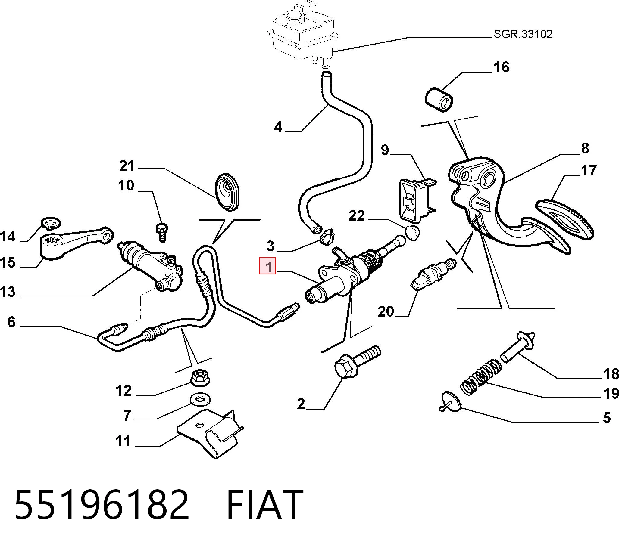 55196182 Fiat/Alfa/Lancia