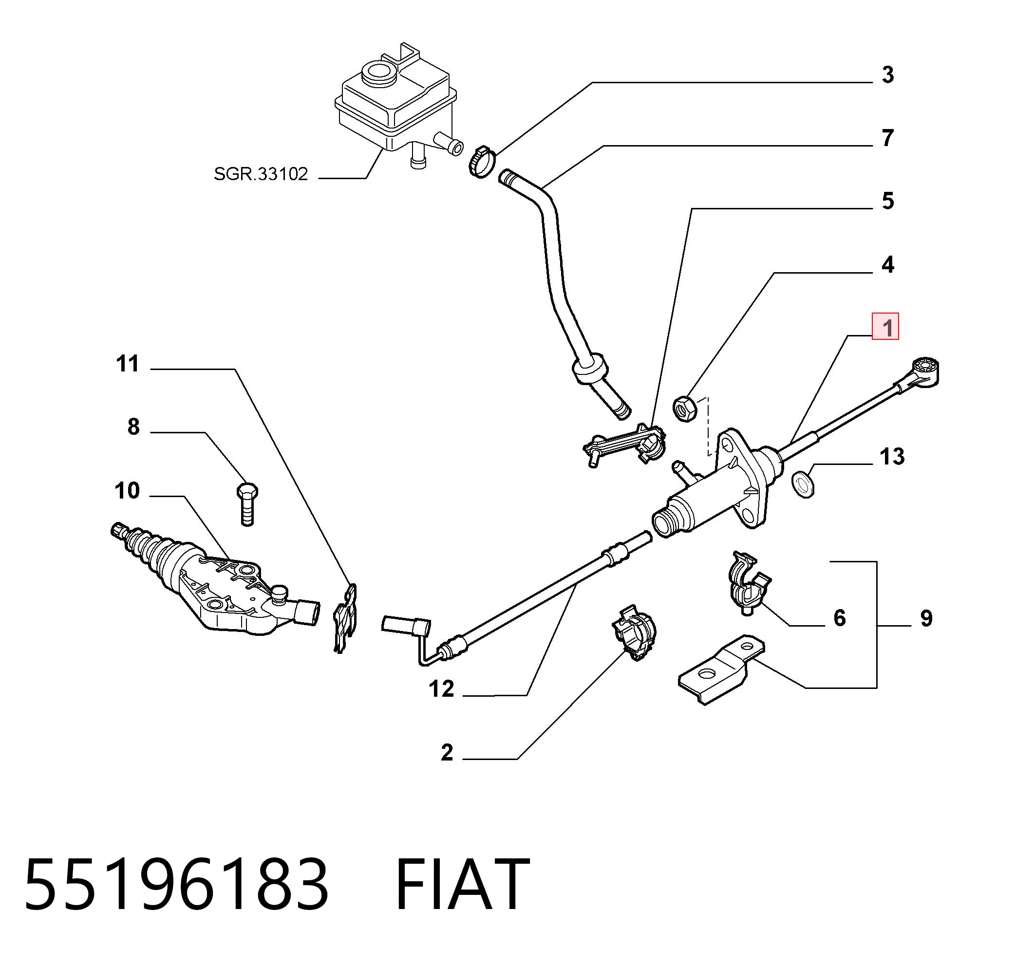 Comprar Cilindro maestro de embrague Fiat Palio  178DX a bajo precio