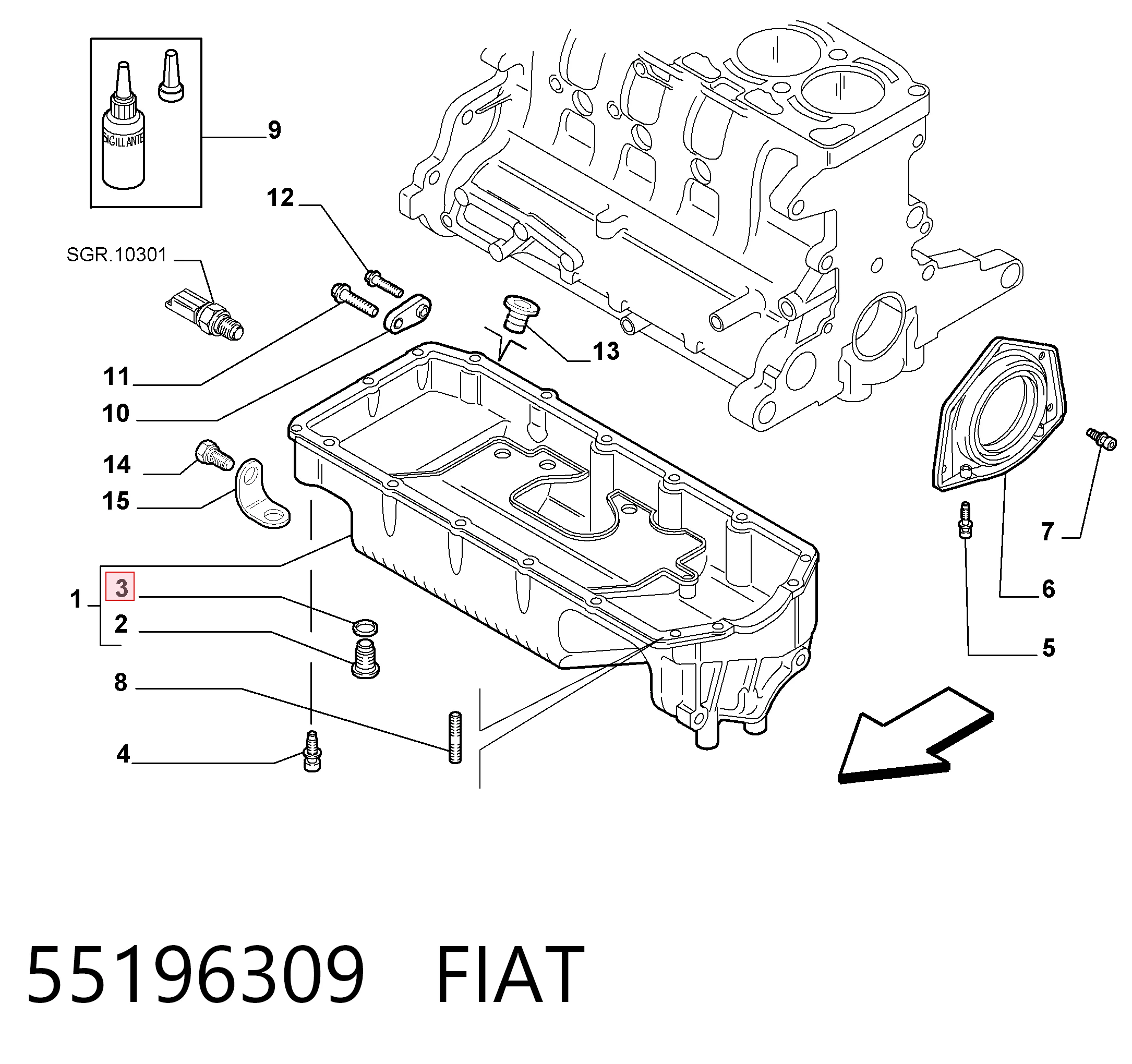 55196309 Fiat/Alfa/Lancia