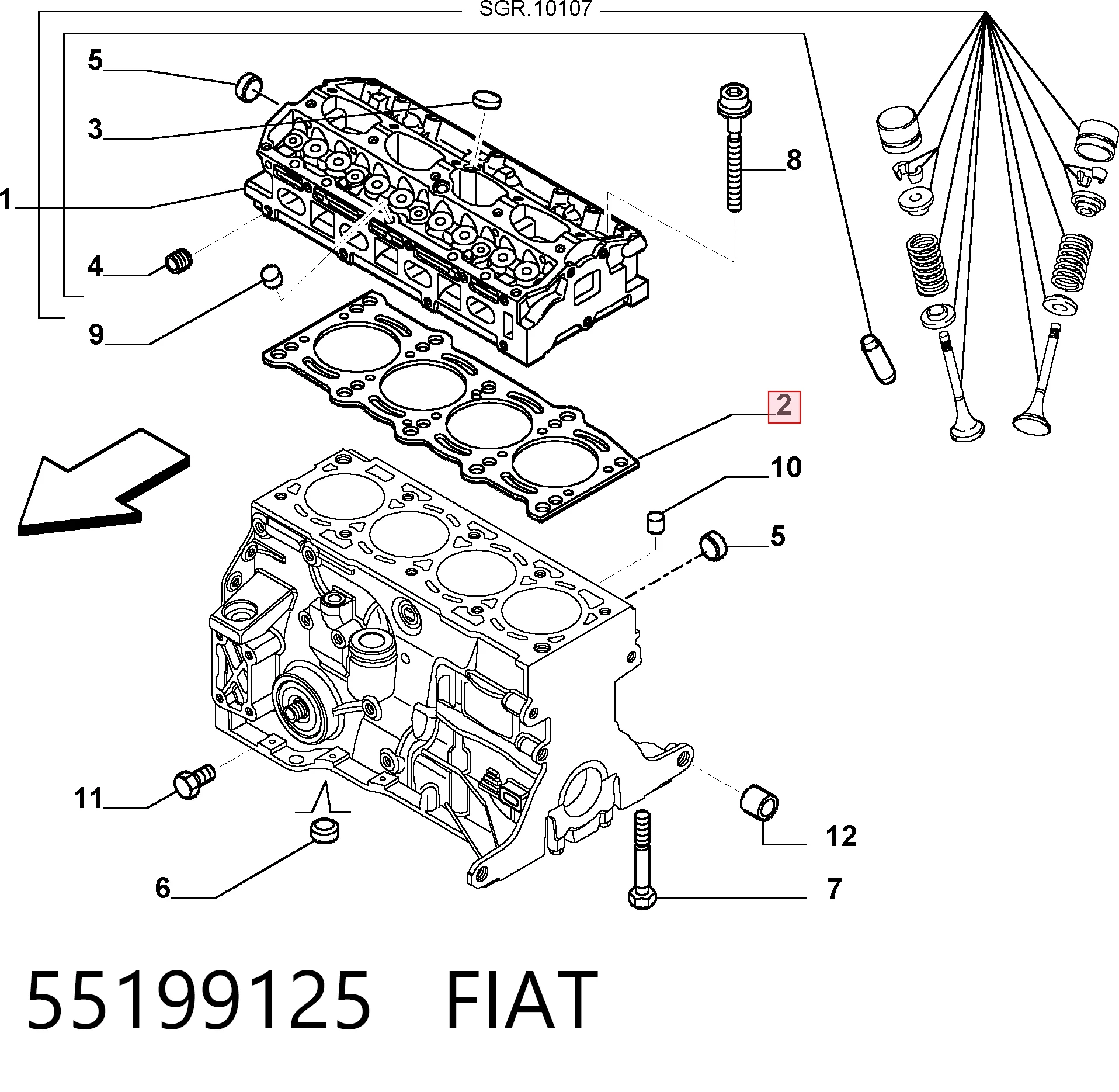 55199125 Fiat/Alfa/Lancia