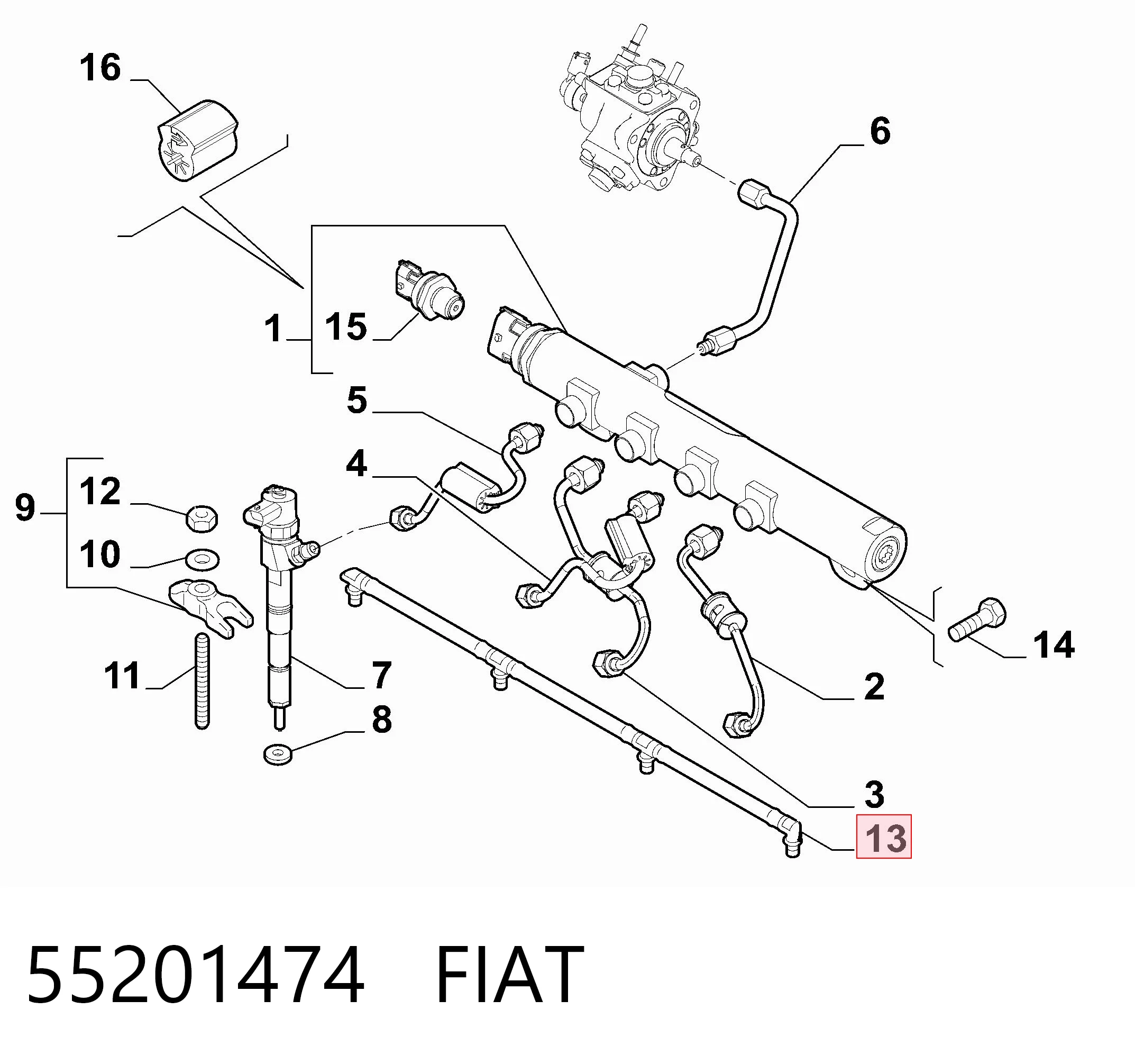55201474 Fiat/Alfa/Lancia