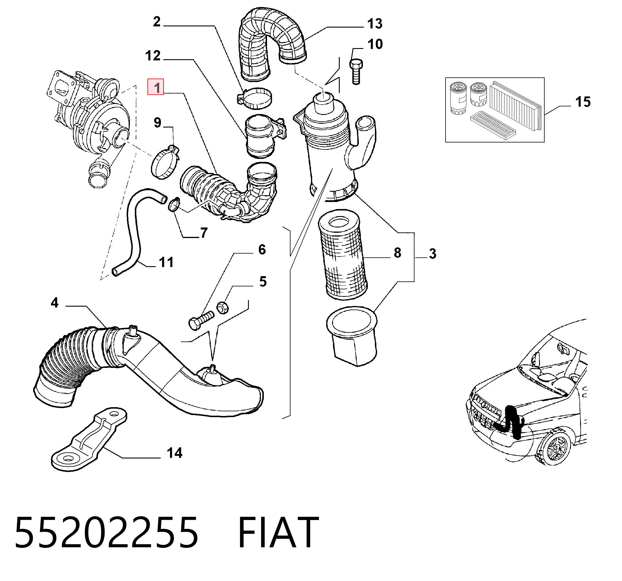  para Fiat Doblo I (223)