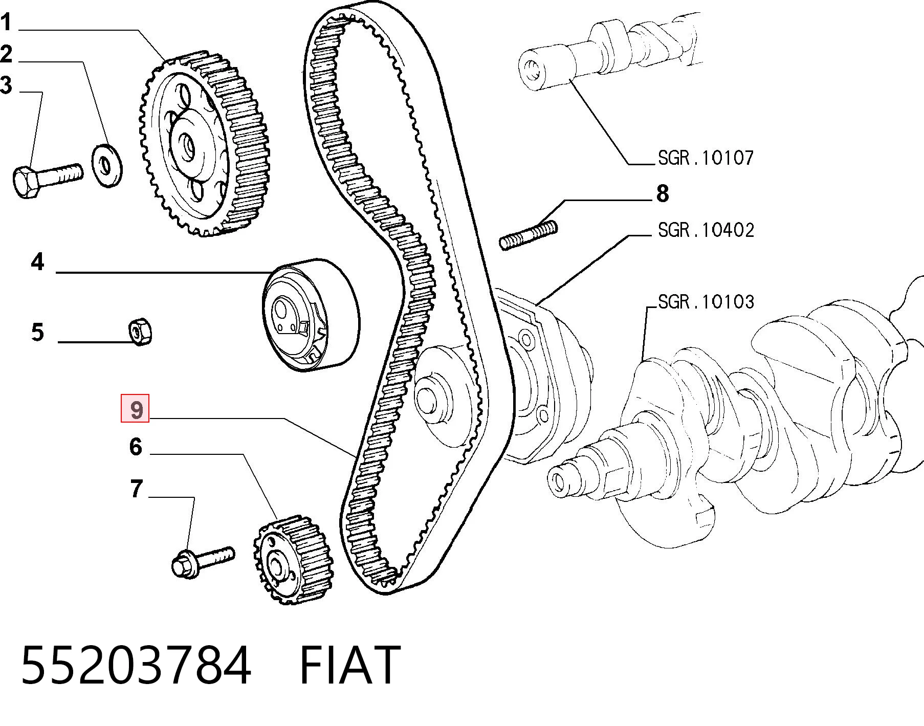 55203784 Fiat/Alfa/Lancia