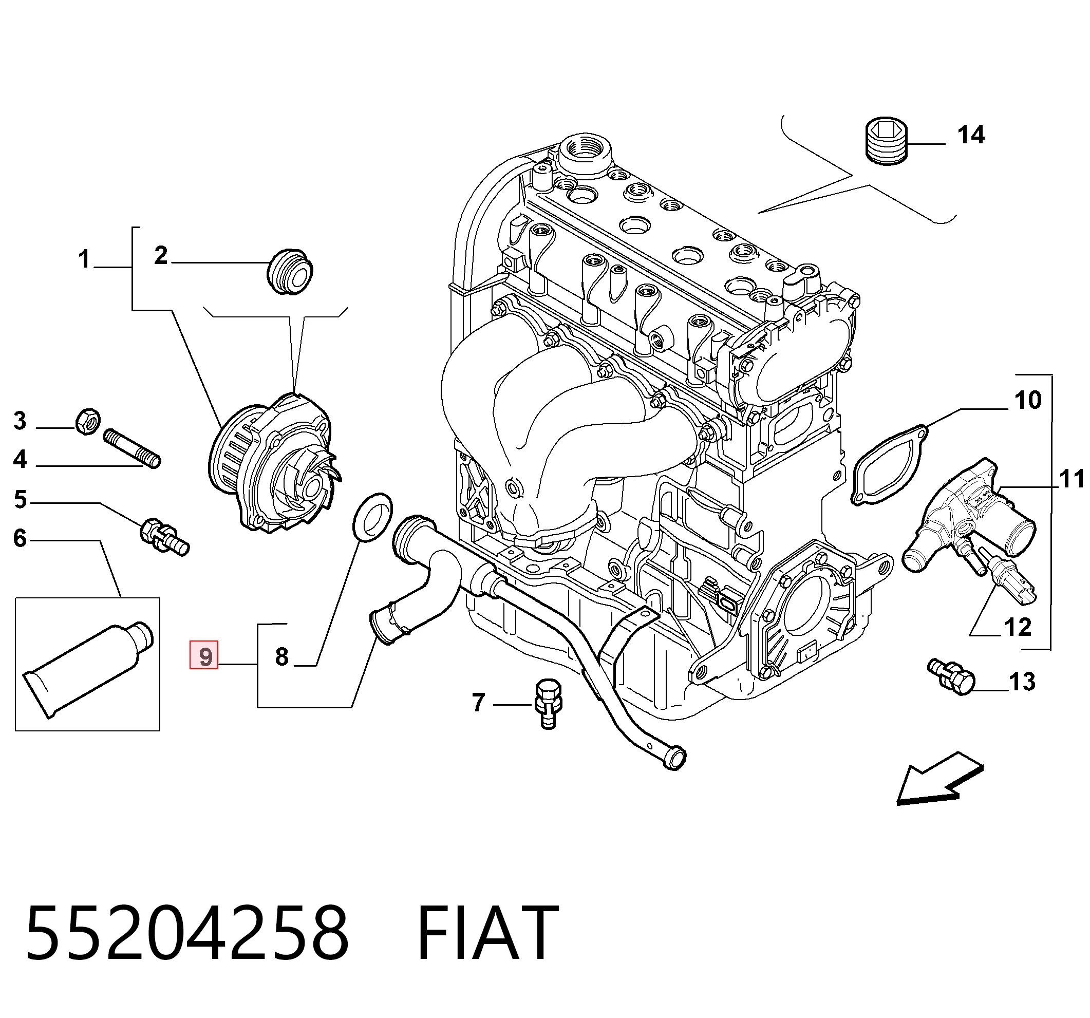 55204258 Fiat/Alfa/Lancia