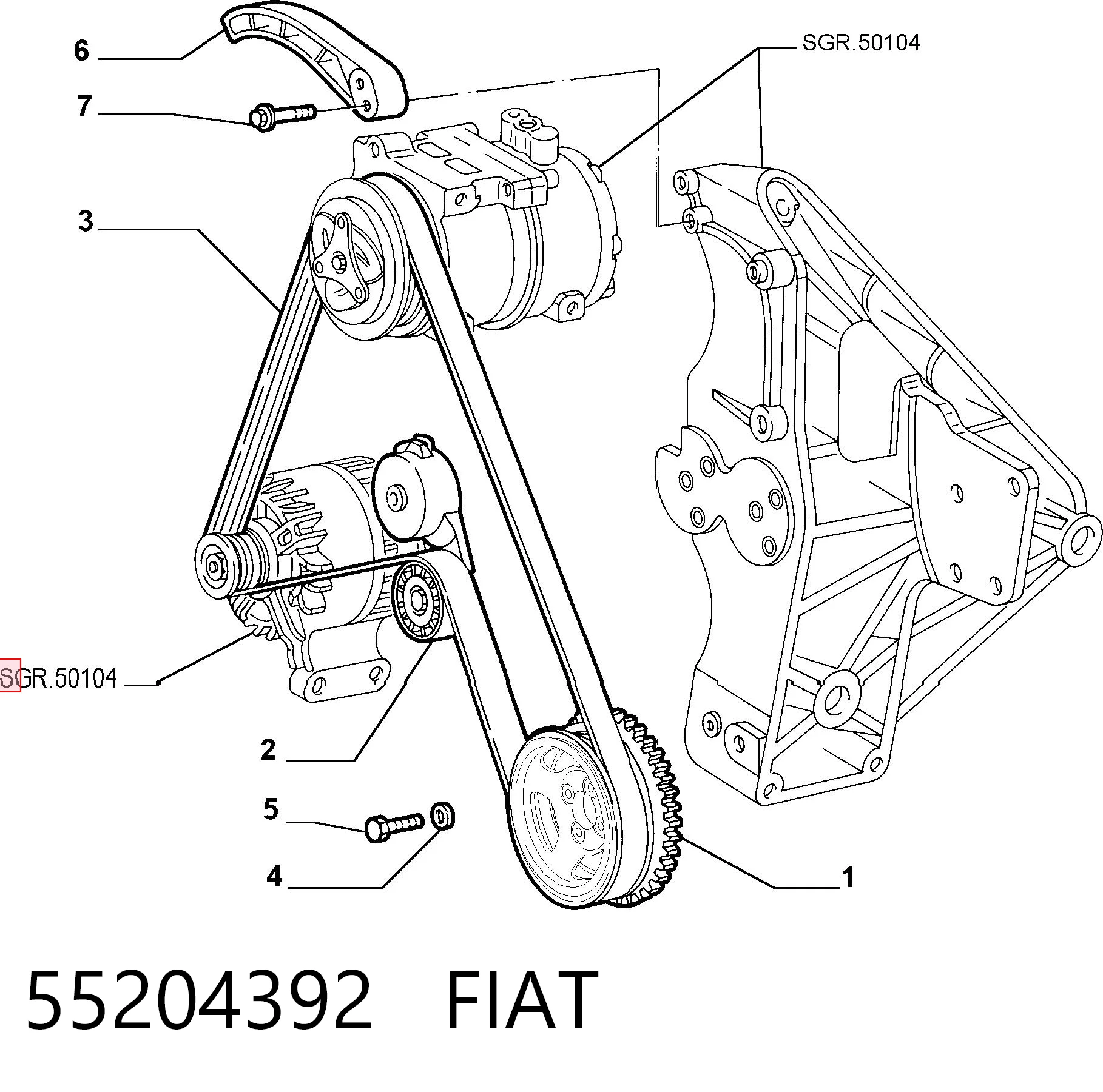 55204392 Fiat/Alfa/Lancia