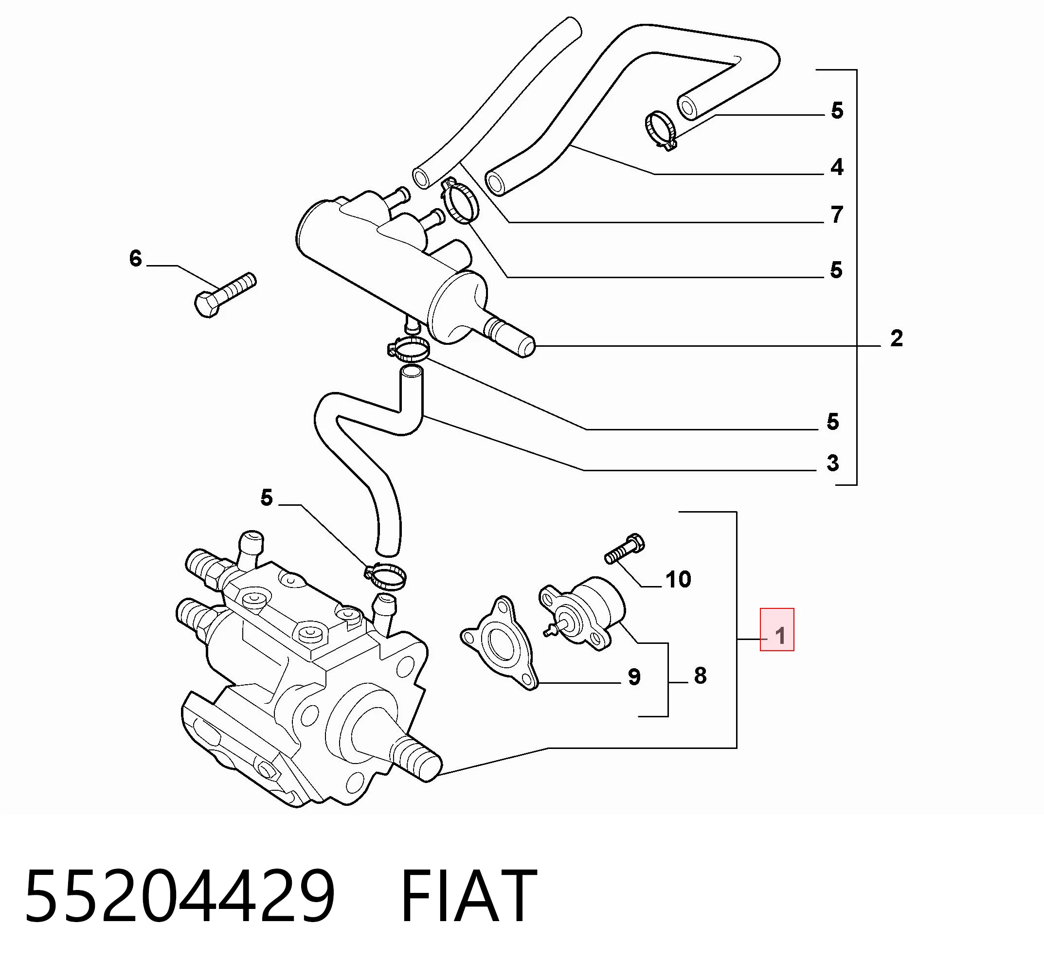 55204429 Fiat/Alfa/Lancia Bomba de inyección