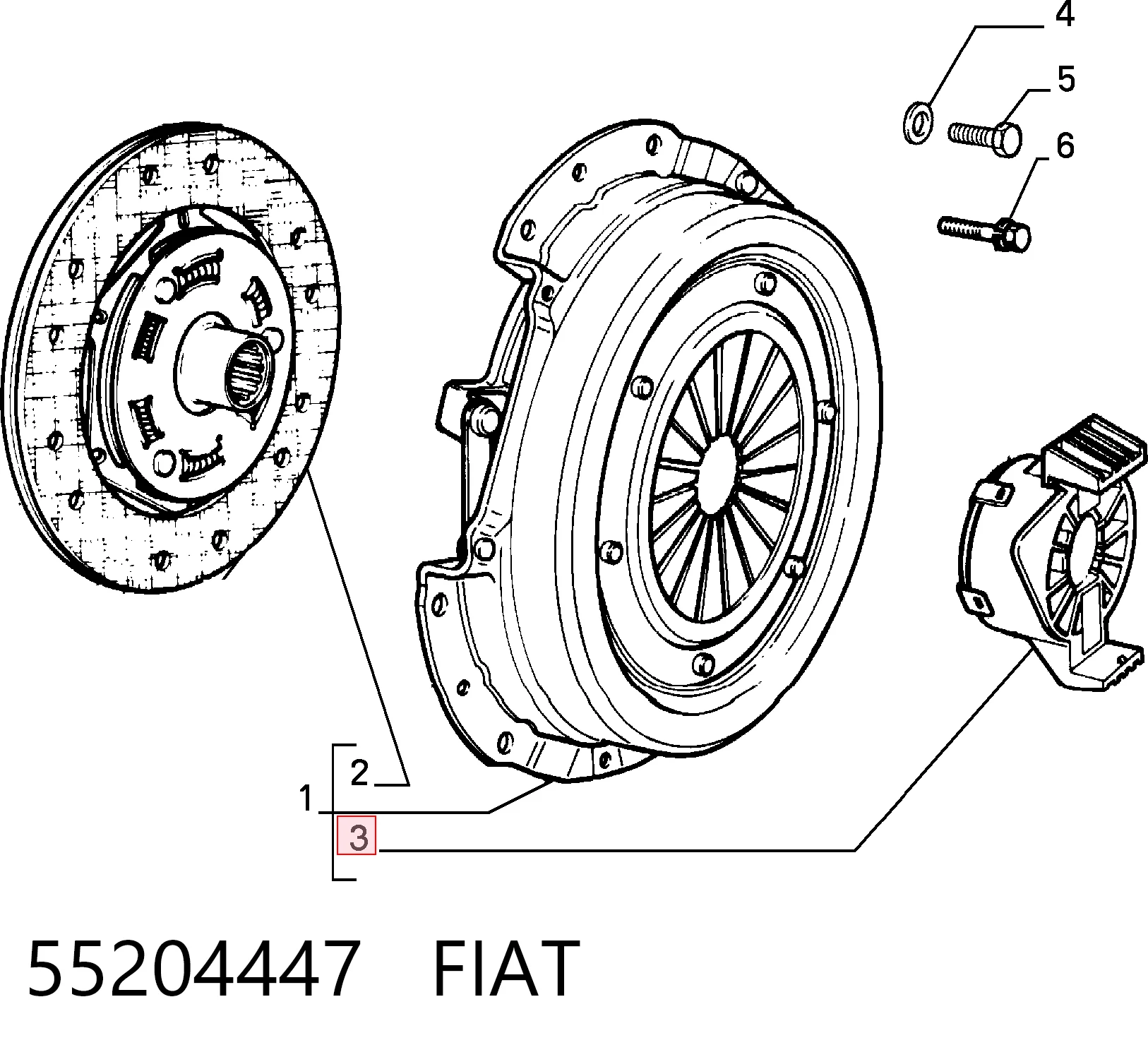 Cojinete embrague Fiat Fiorino  (1988-2001)