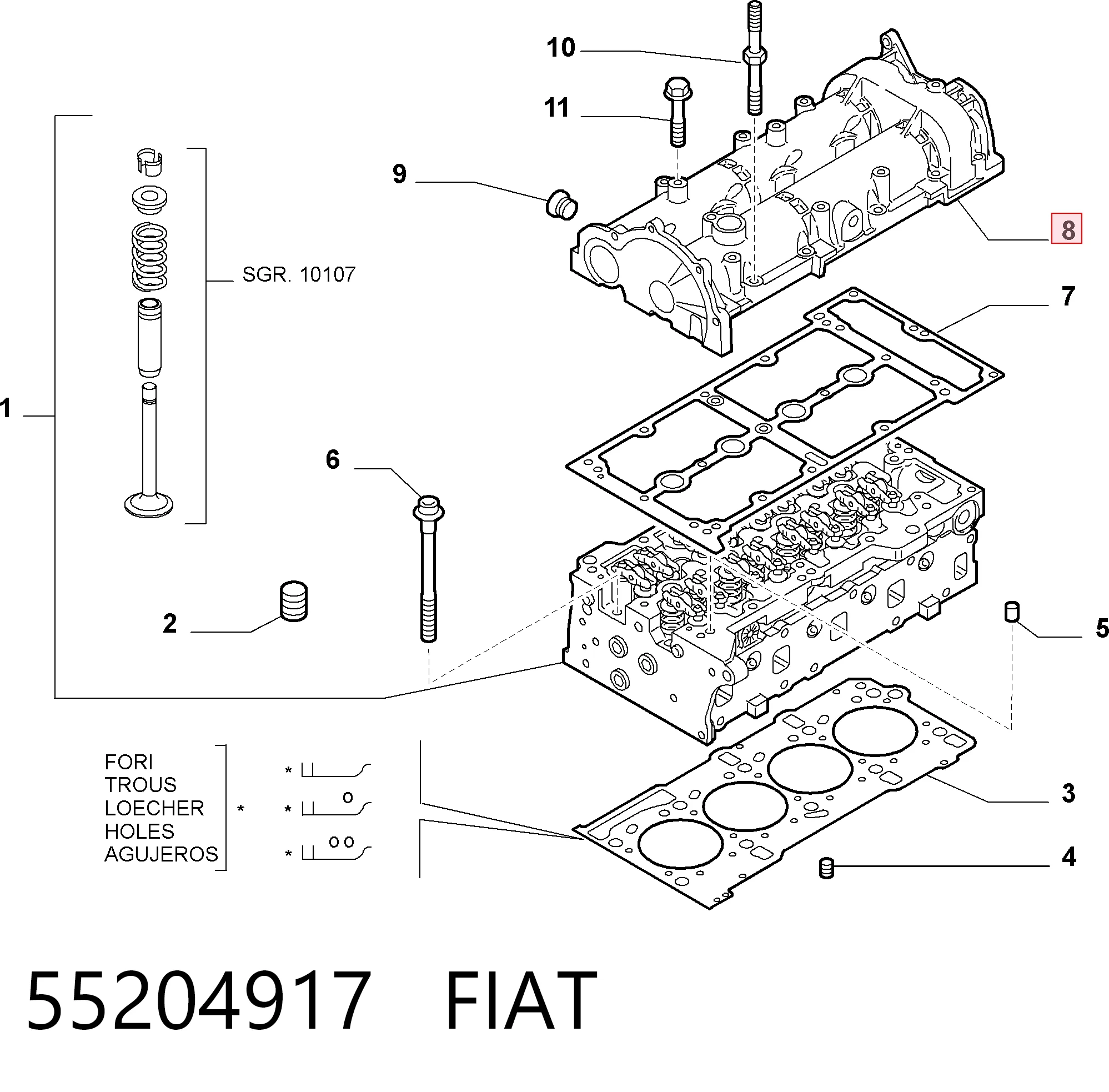 Comprar Bancada del árbol de levas Fiat Panda II 169A a bajo precio
