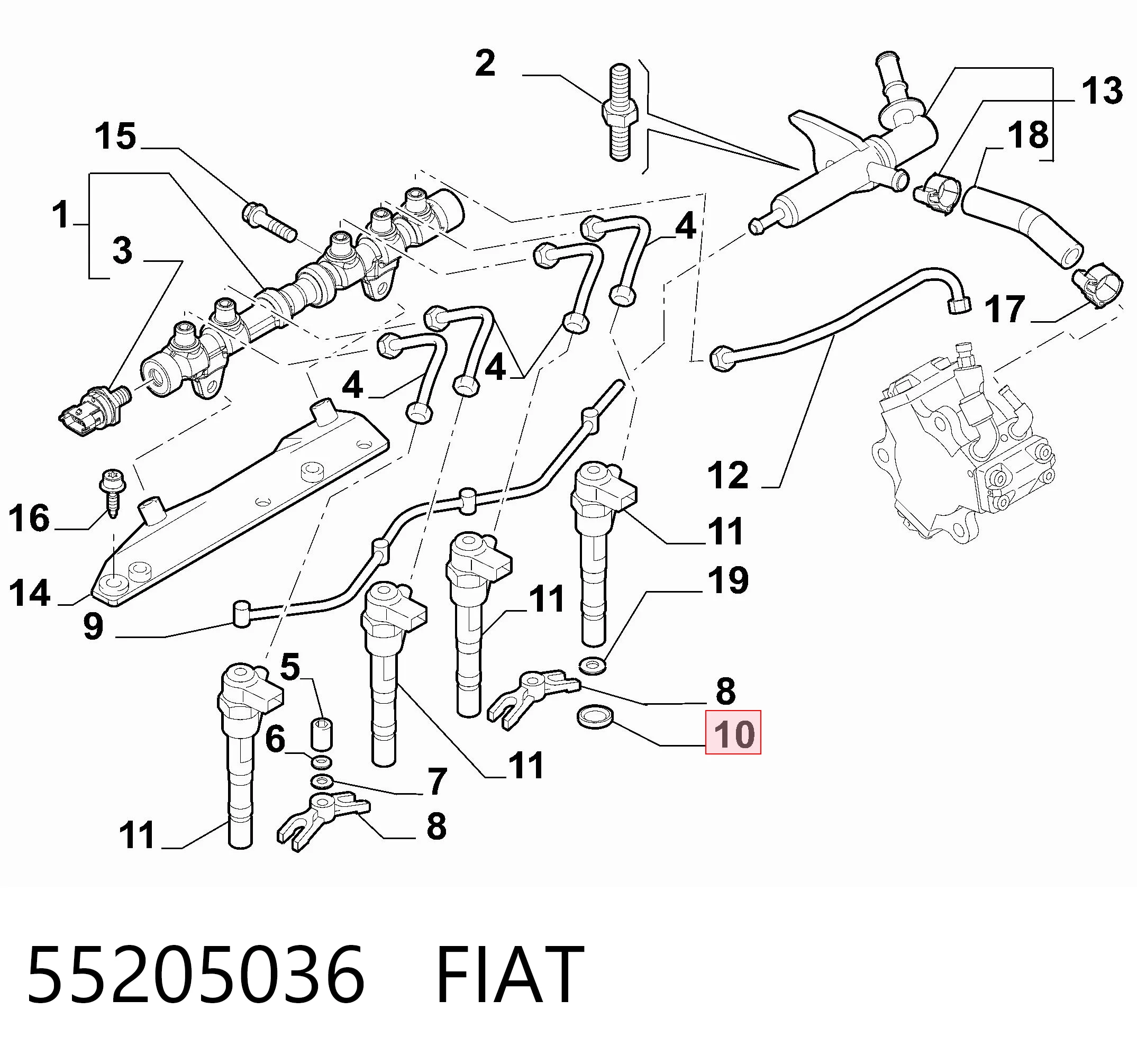 55205036 Fiat/Alfa/Lancia