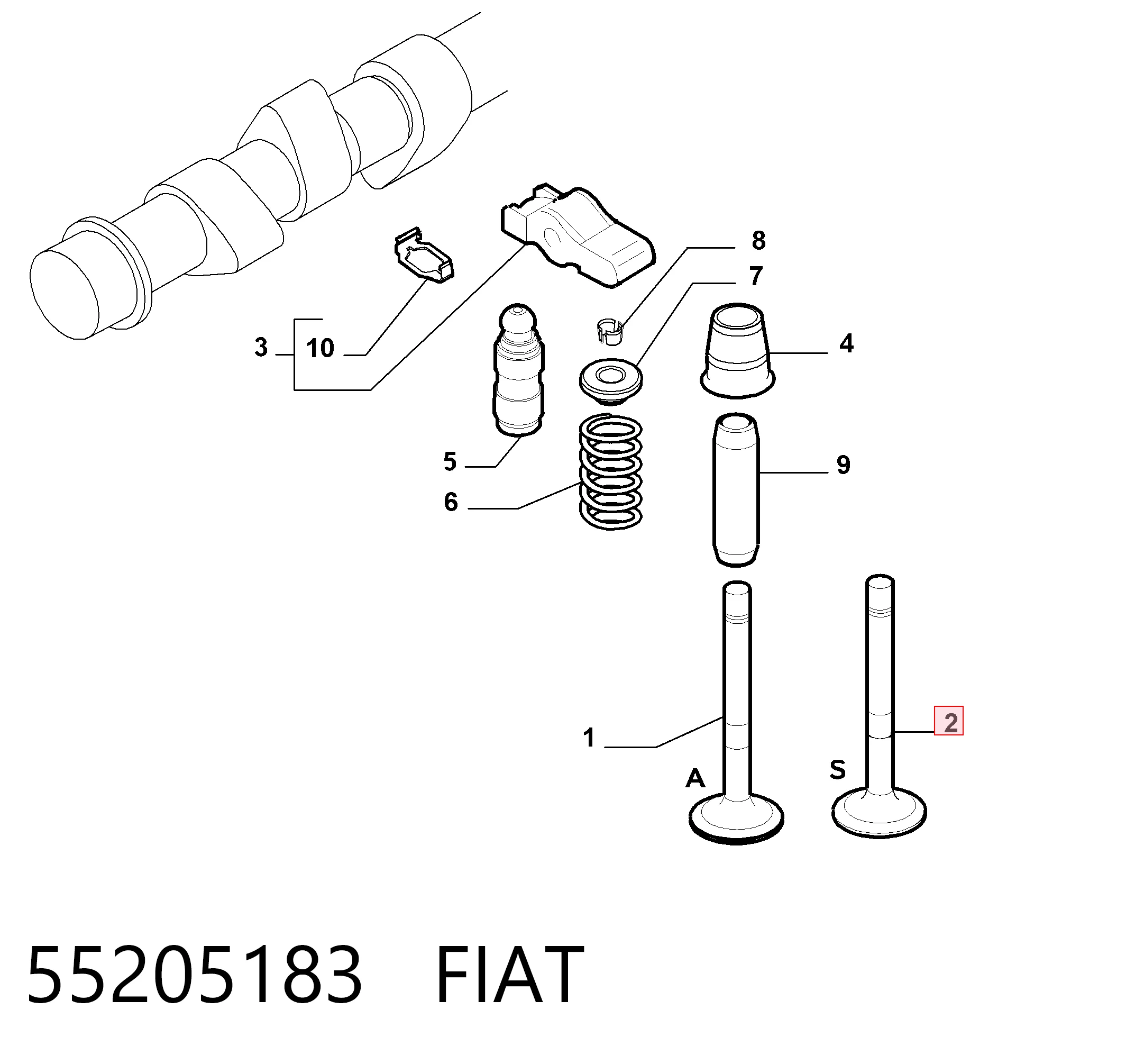 Válvula de escape Peugeot/Citroen 55220016 precio, desde 8,85 EUR