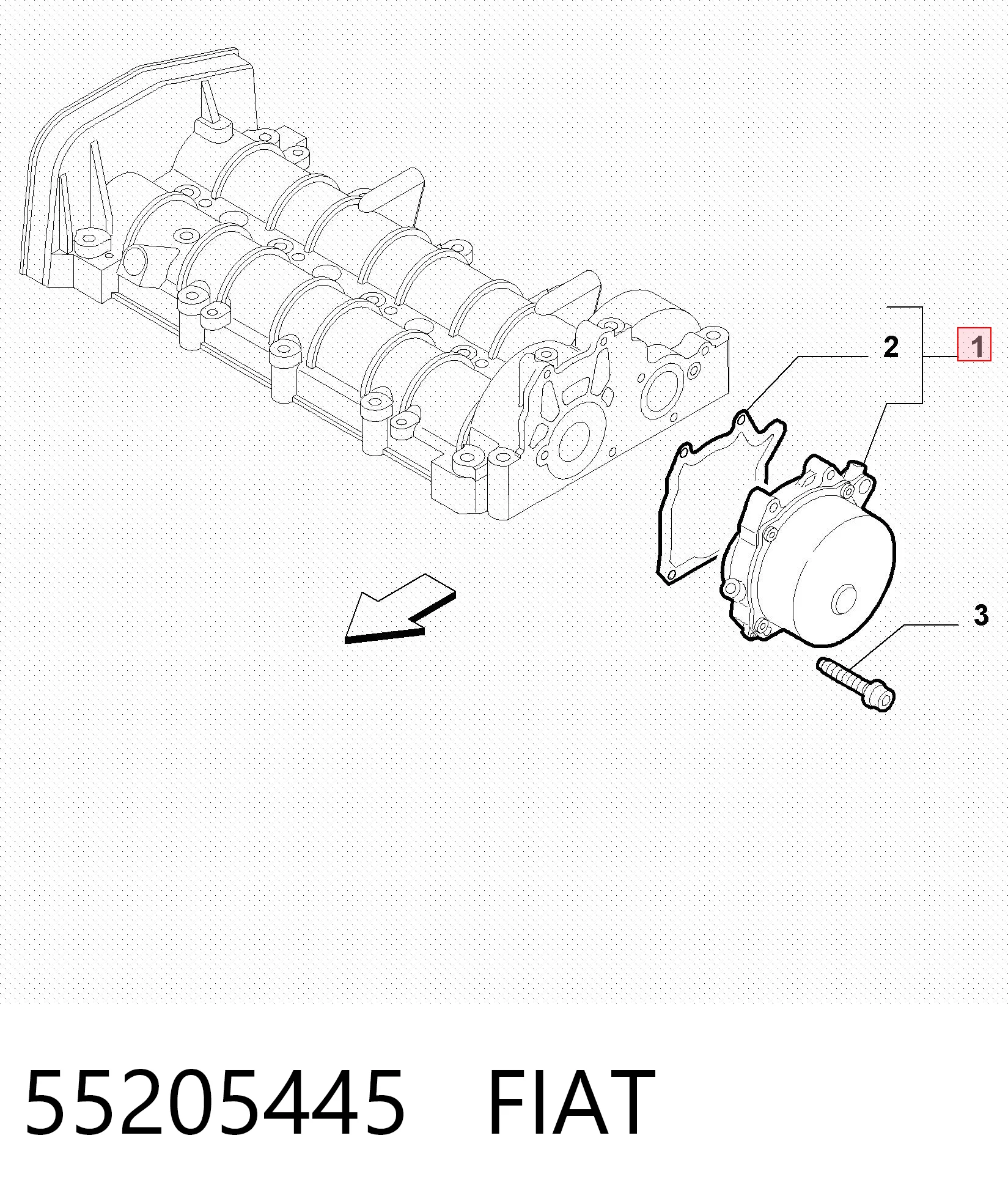 Bomba de vacío de frenado para Alfa Romeo GT  937