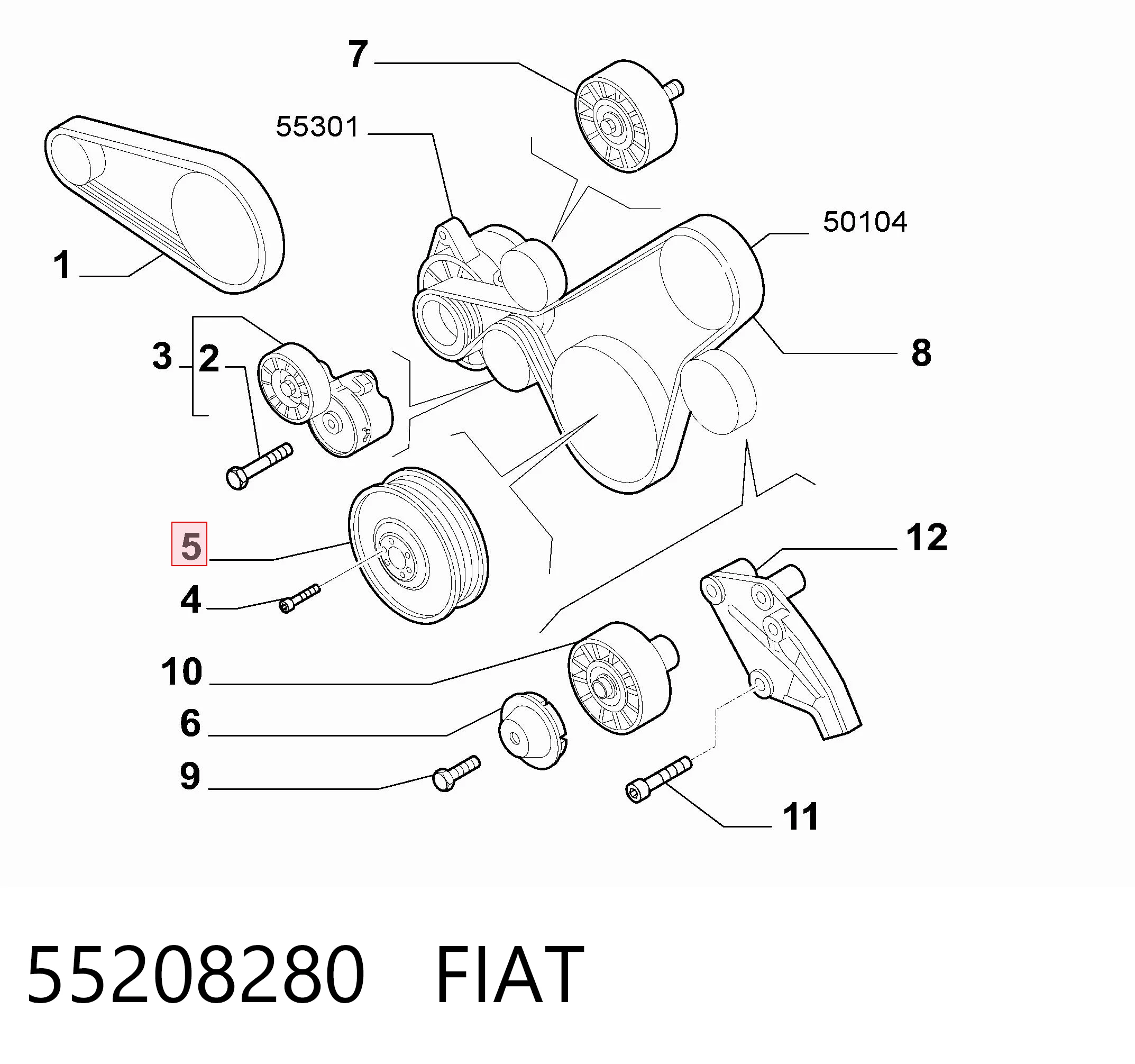 55208280 Fiat/Alfa/Lancia