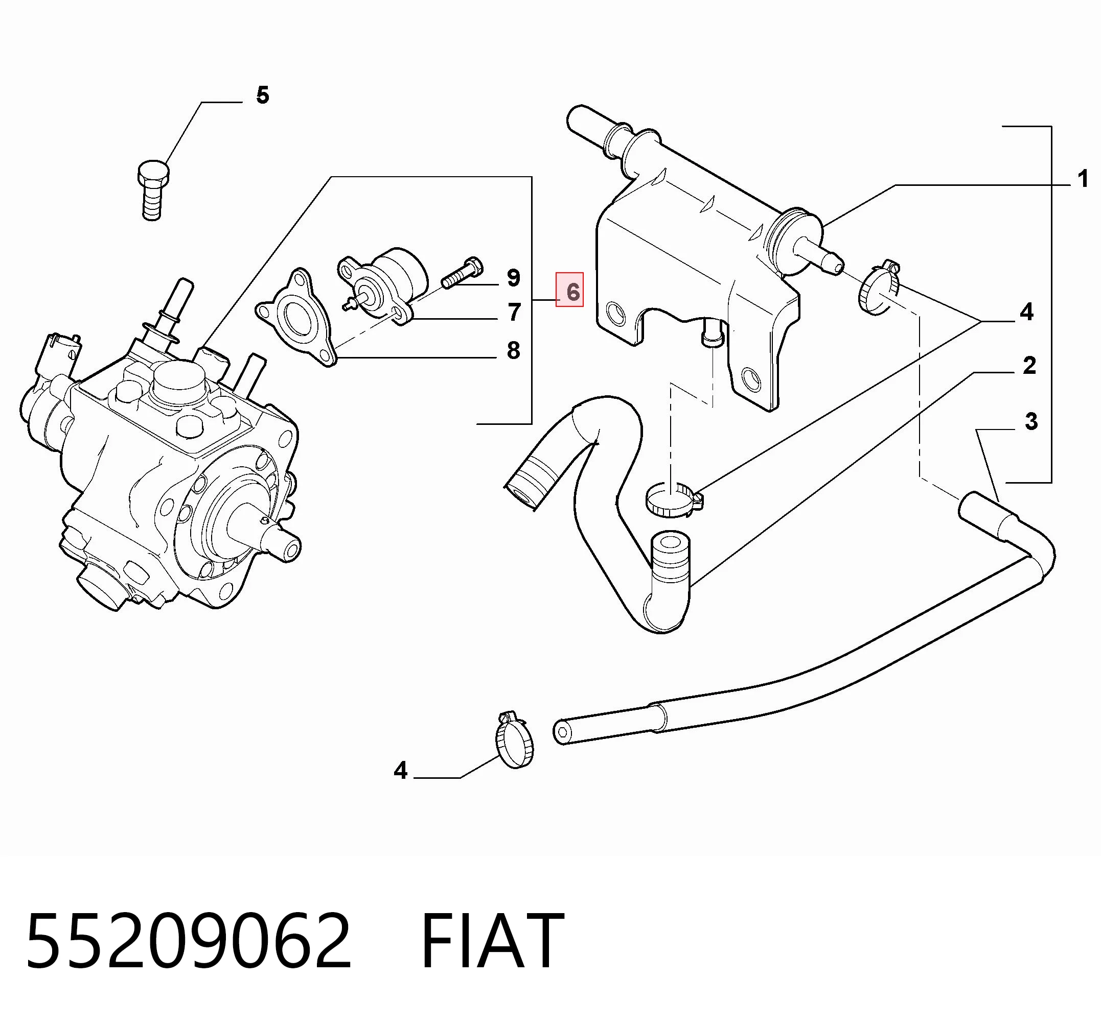 55209062 Fiat/Alfa/Lancia Bomba de inyección