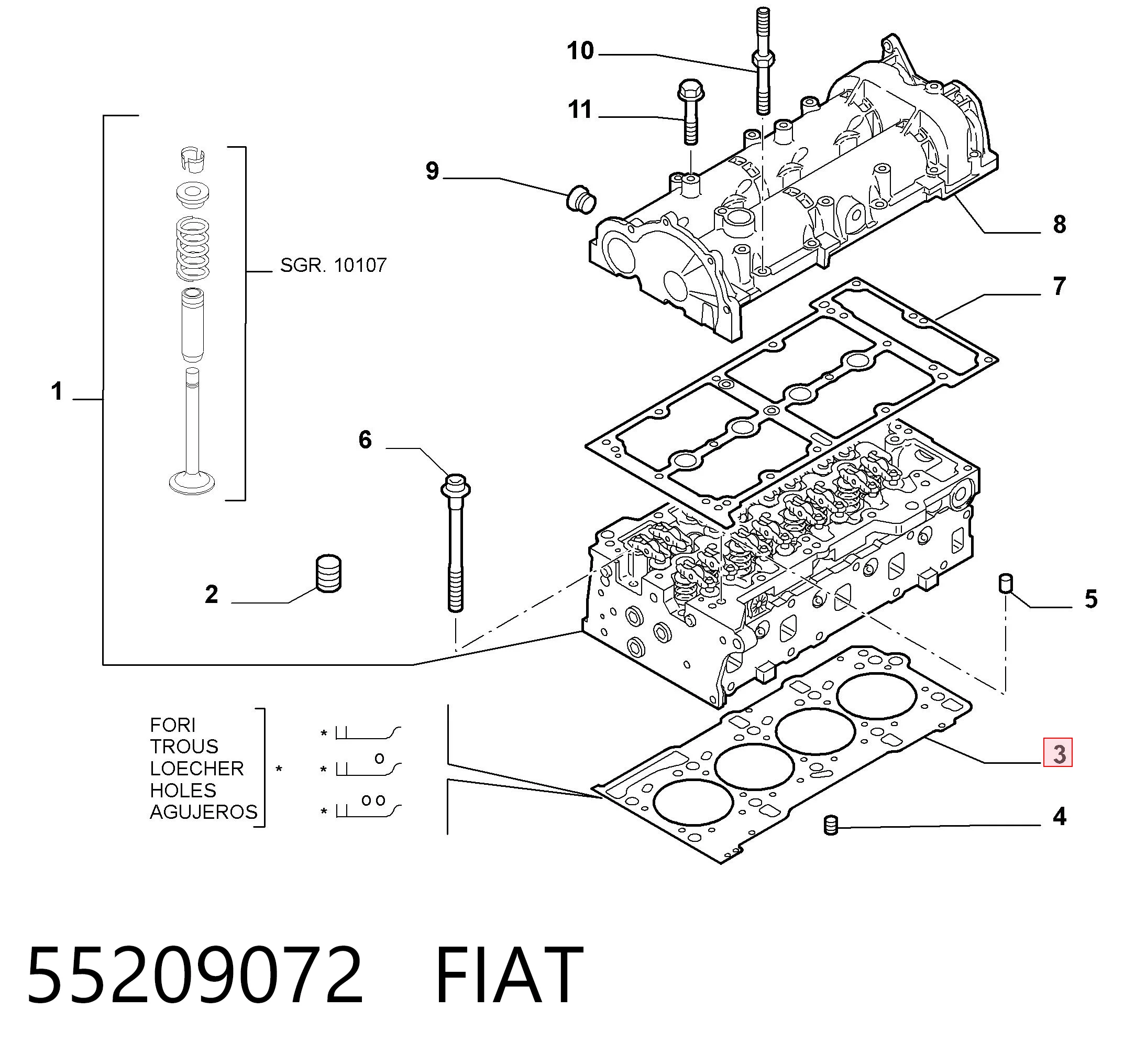 Empaque de culata Fiat Tipo  (356)