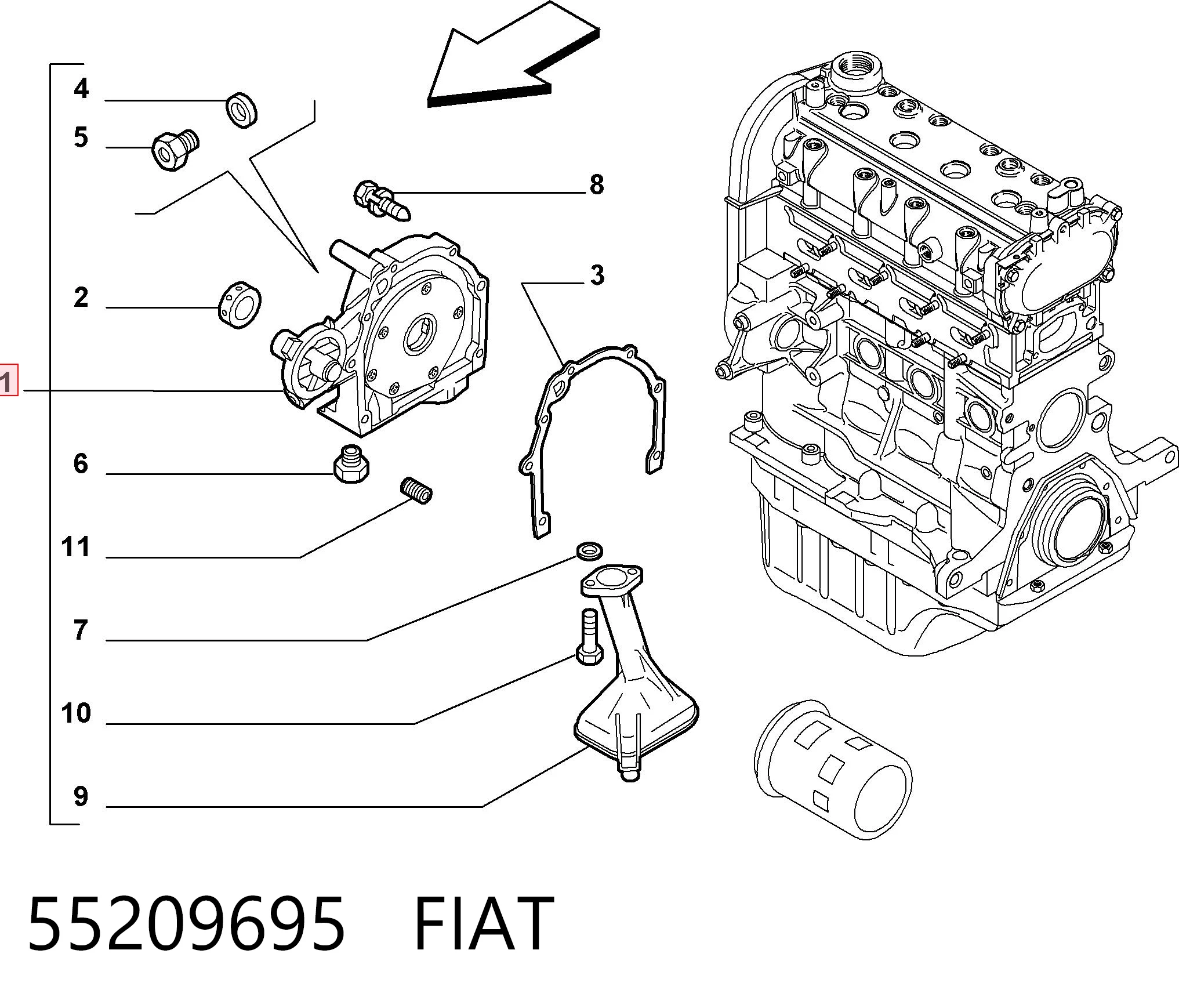 Bomba de aceite del motor Fiat Stilo  hatchback comprar en España