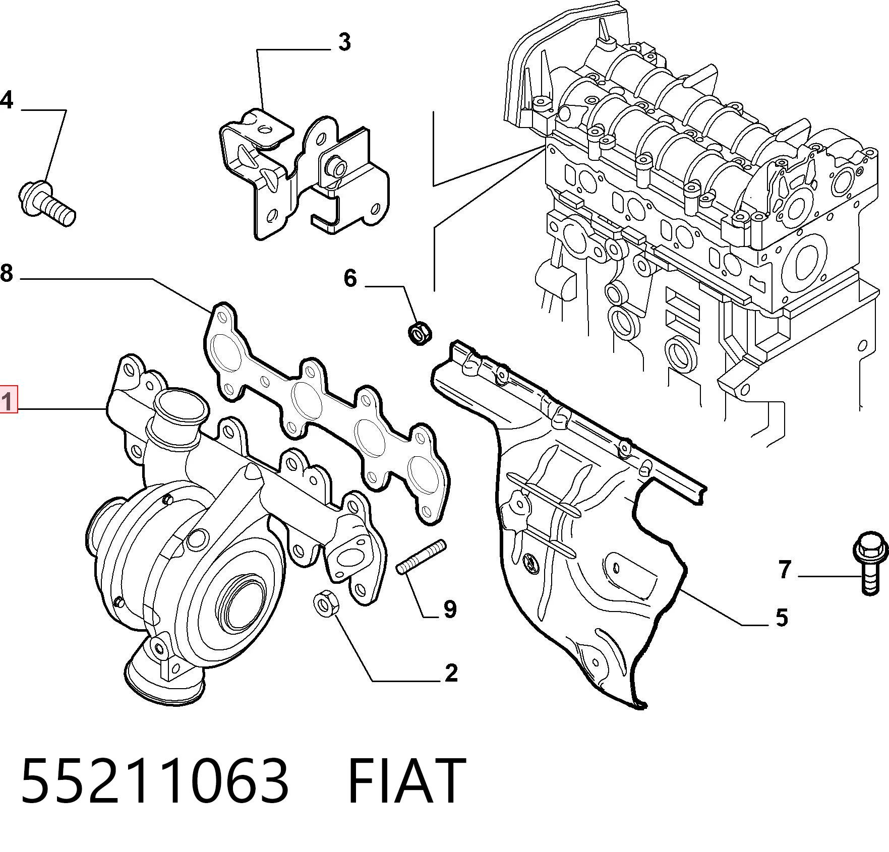 55211063 Fiat/Alfa/Lancia