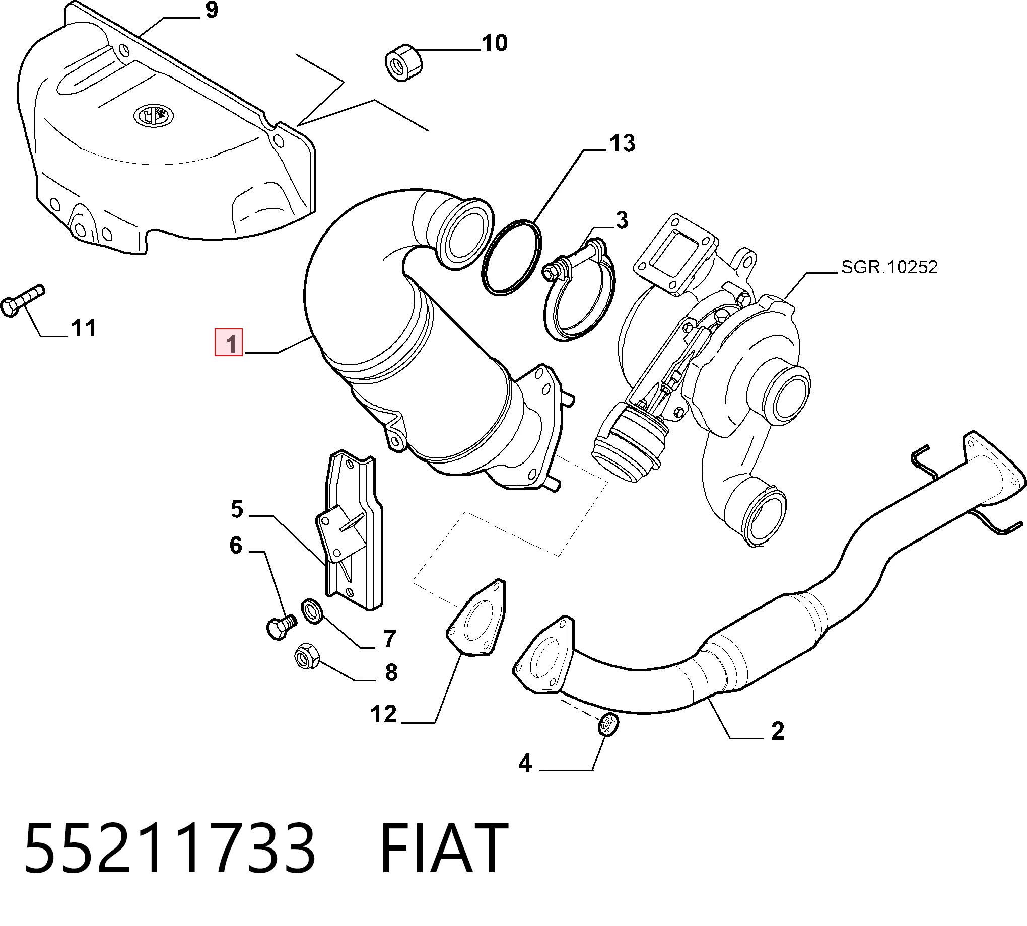 Convertidor catalítico Fiat Doblo I desde 269,34 €