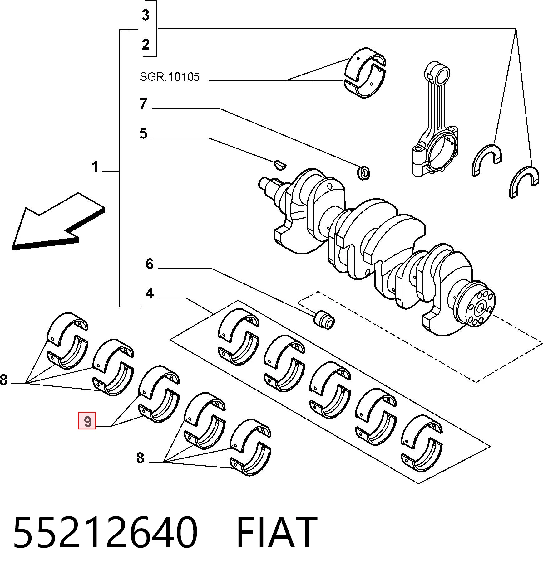 55212640 Fiat/Alfa/Lancia