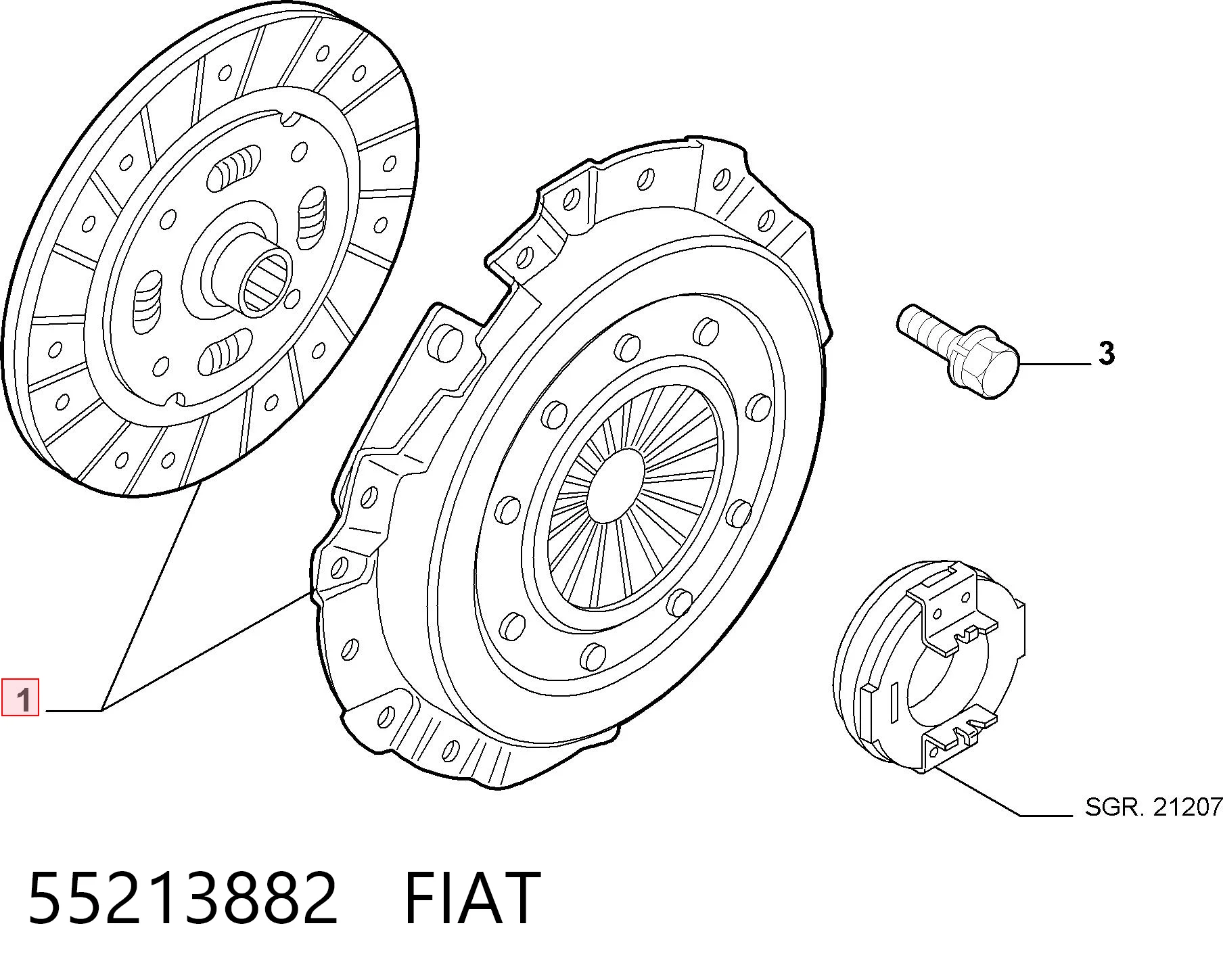 Kit de embrague Peugeot/Citroen 55219388