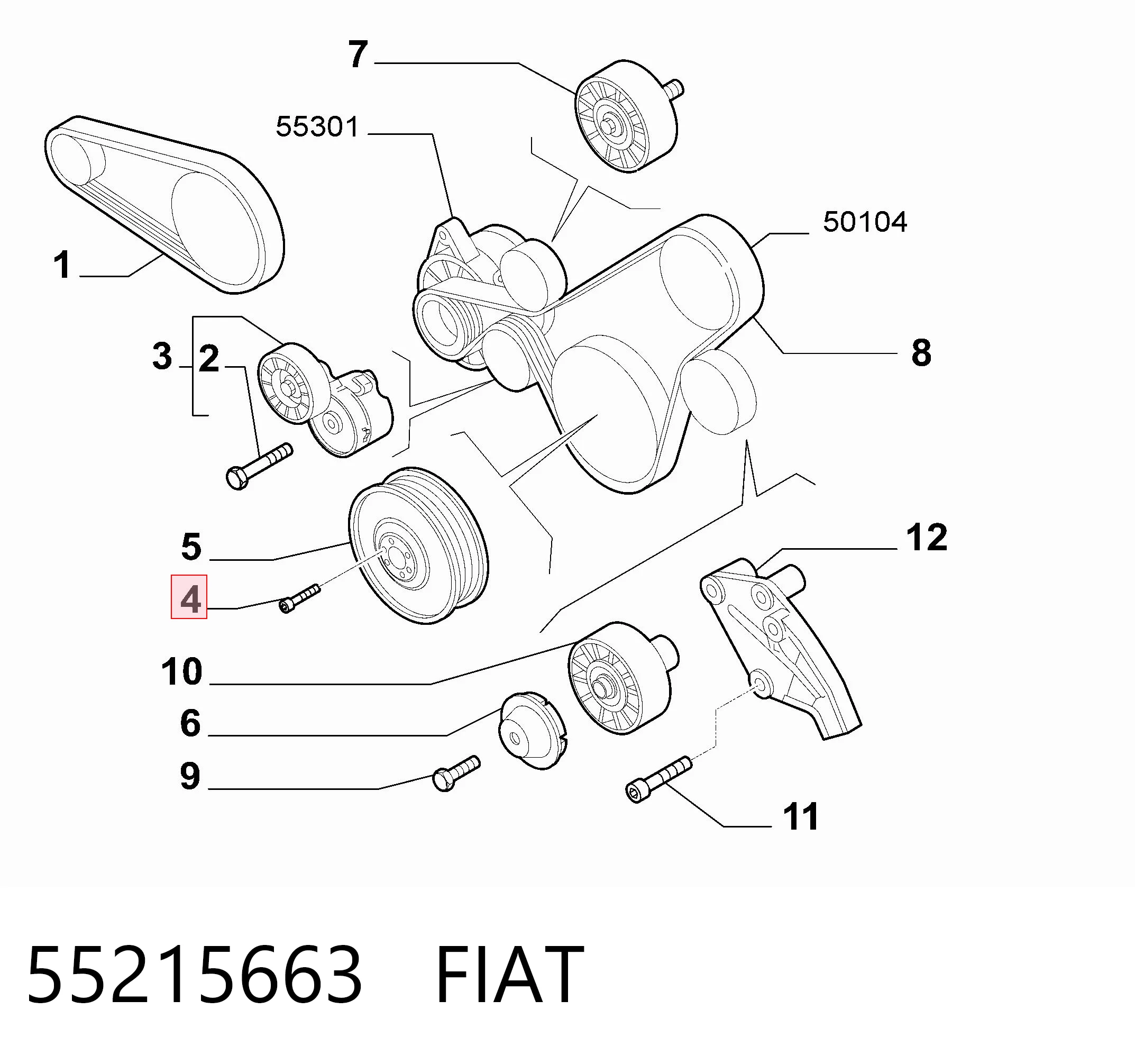 55215663 Fiat/Alfa/Lancia