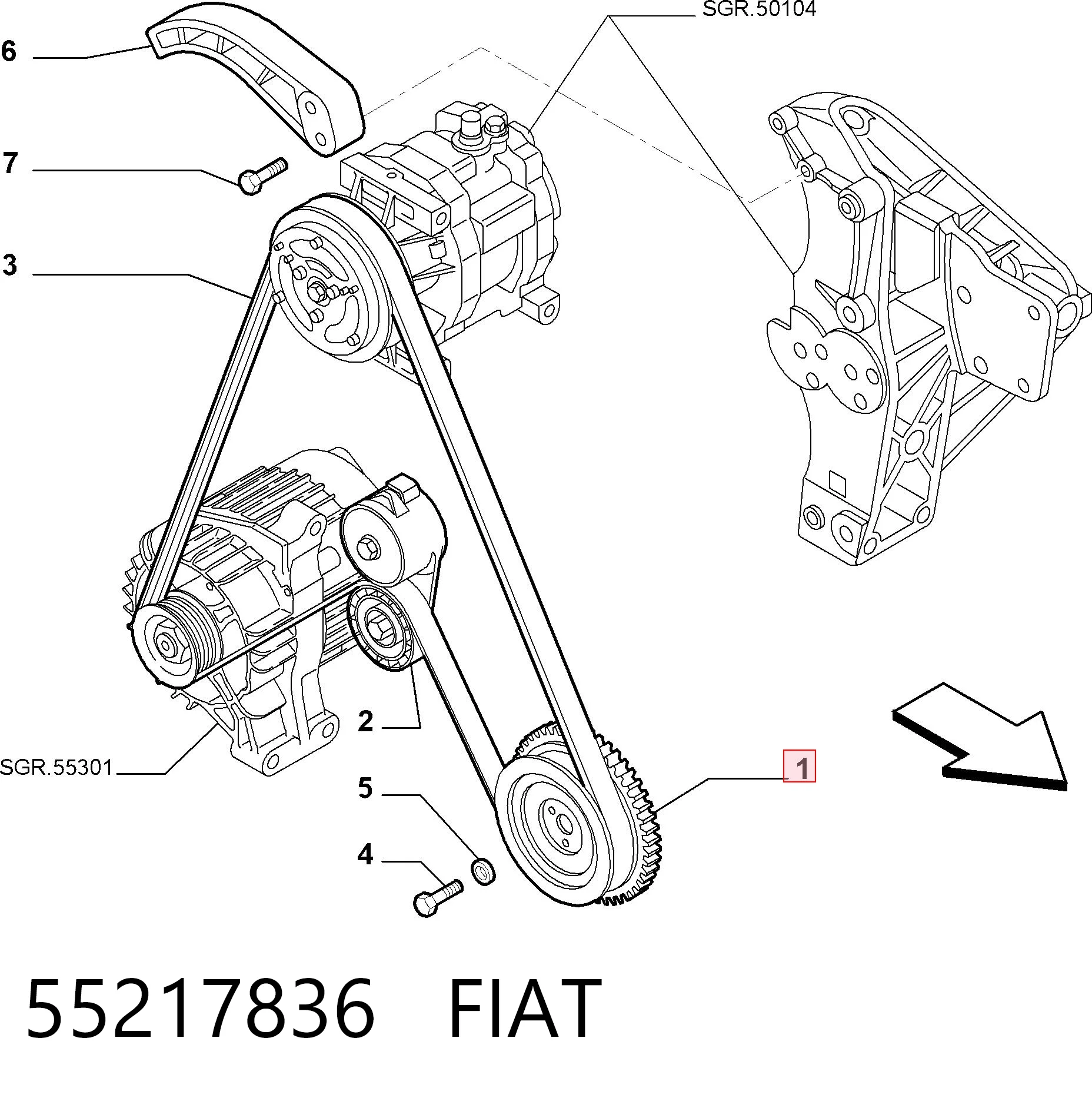 Comprar Polea de cigüeñal Fiat Siena  178