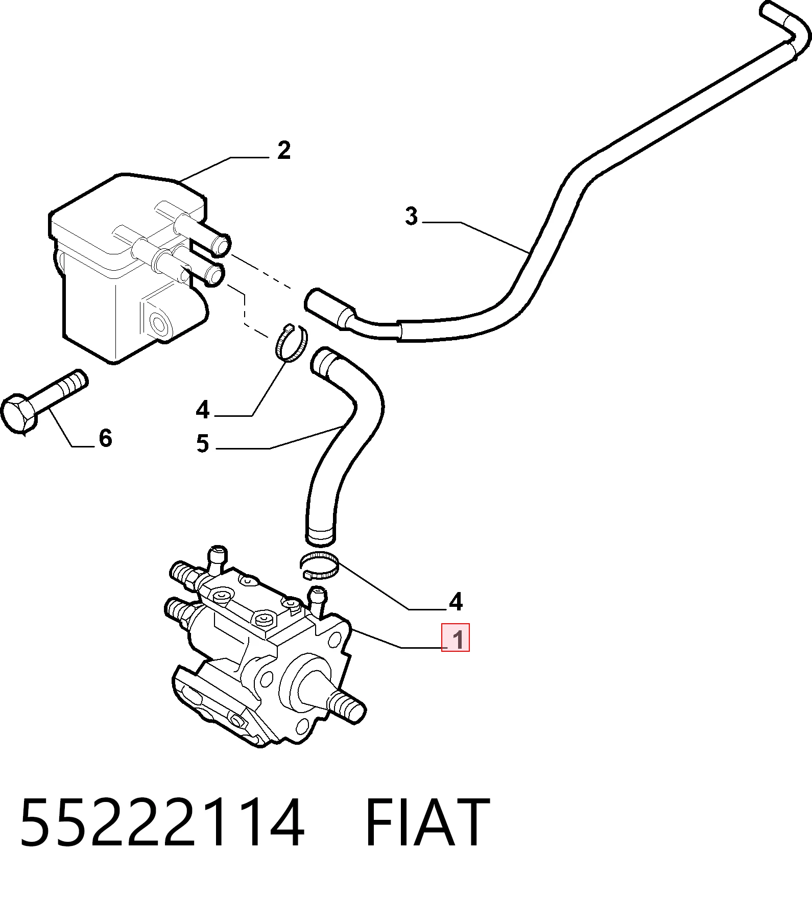 55222114 Fiat/Alfa/Lancia Bomba de inyección