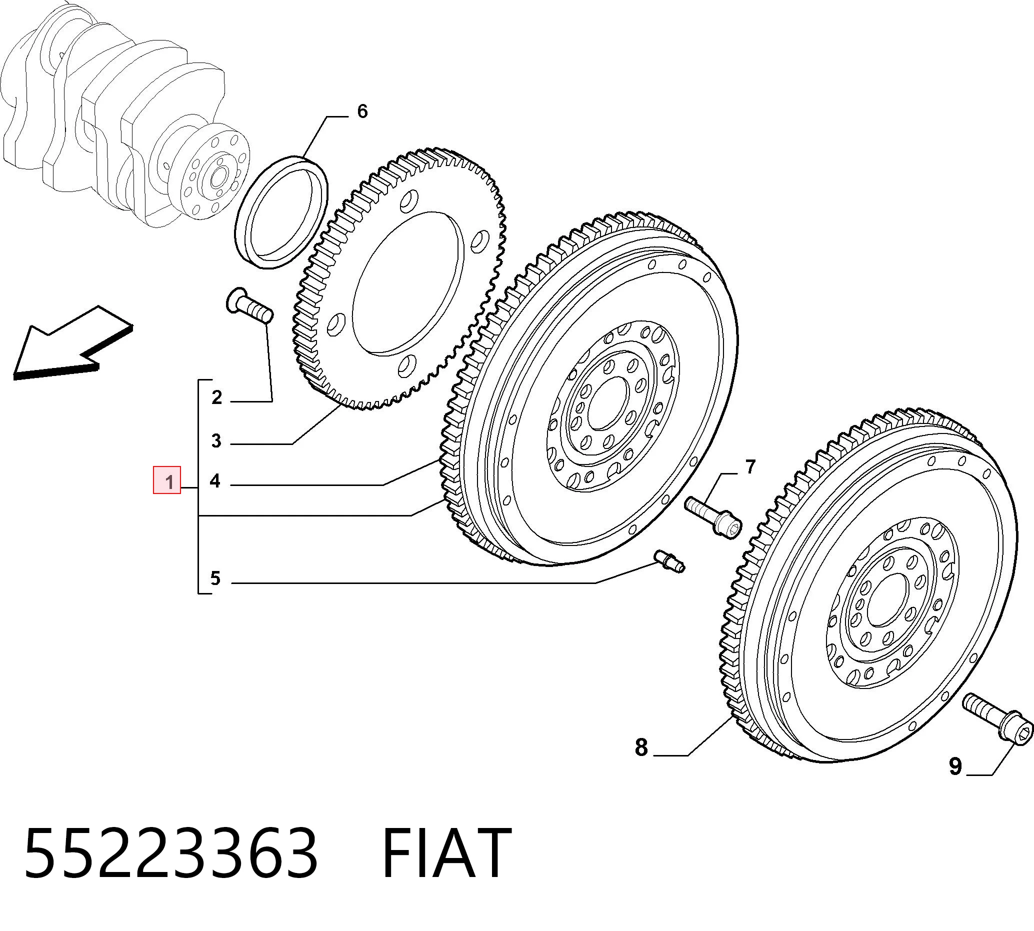 55223363 Fiat/Alfa/Lancia