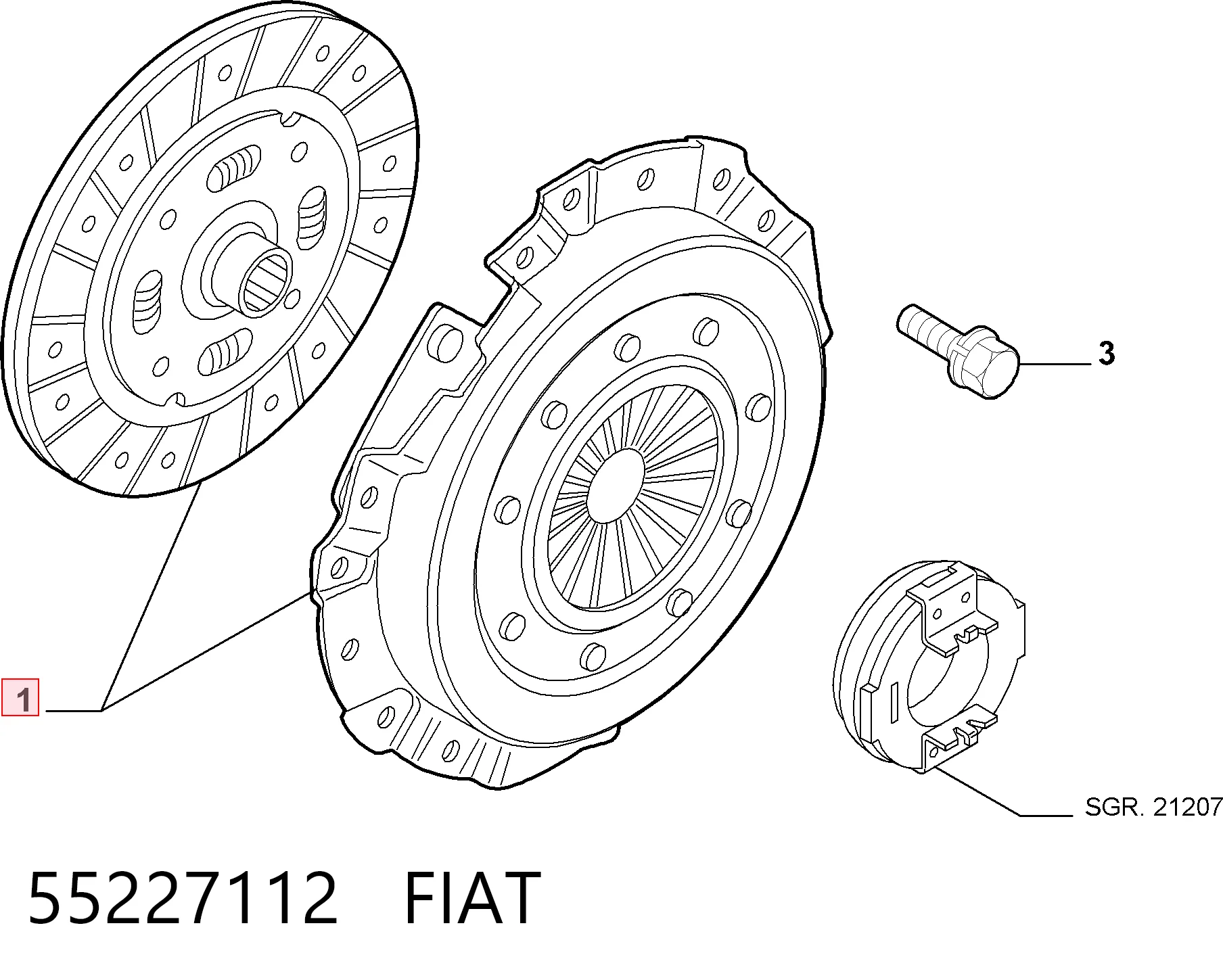 Comprar 55219388 Peugeot/Citroen Kit de embrague completo