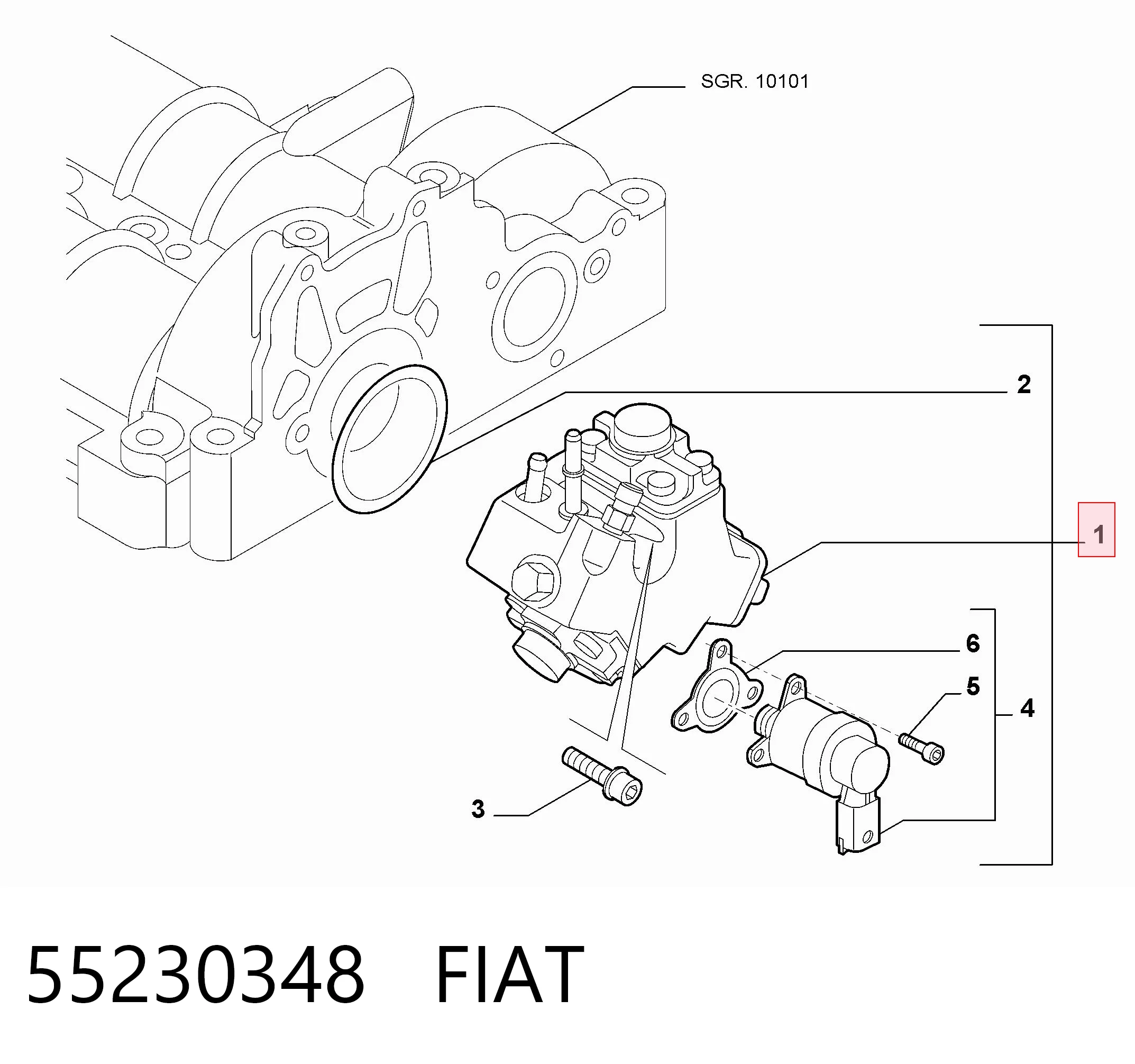 55230348 Fiat/Alfa/Lancia Bomba de inyección