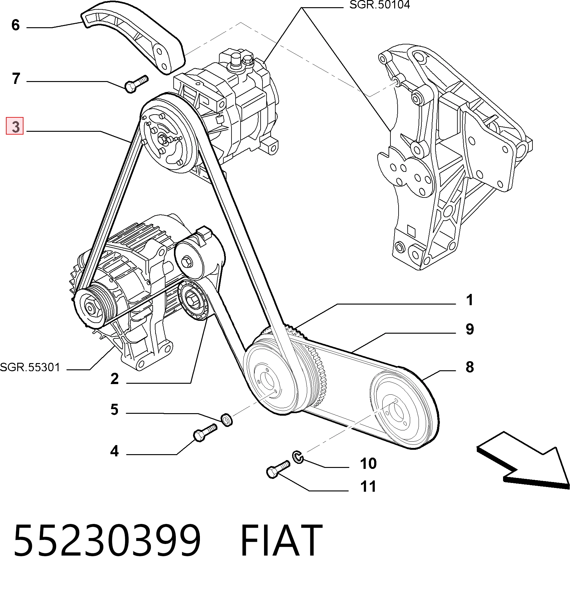 55230399 Fiat/Alfa/Lancia