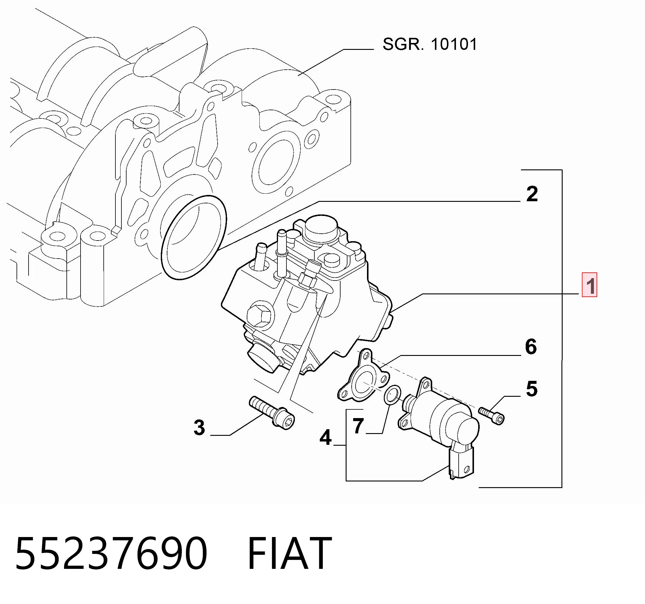55237690 Fiat/Alfa/Lancia Bomba de inyección