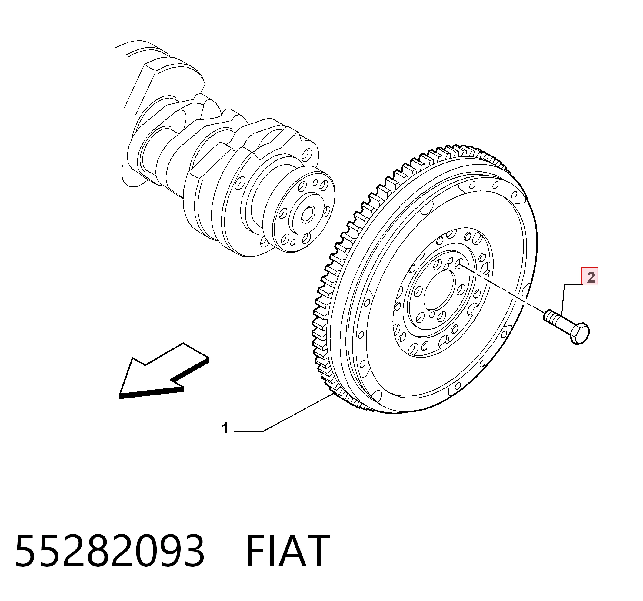 Perno de volante de inercia INA 411012210