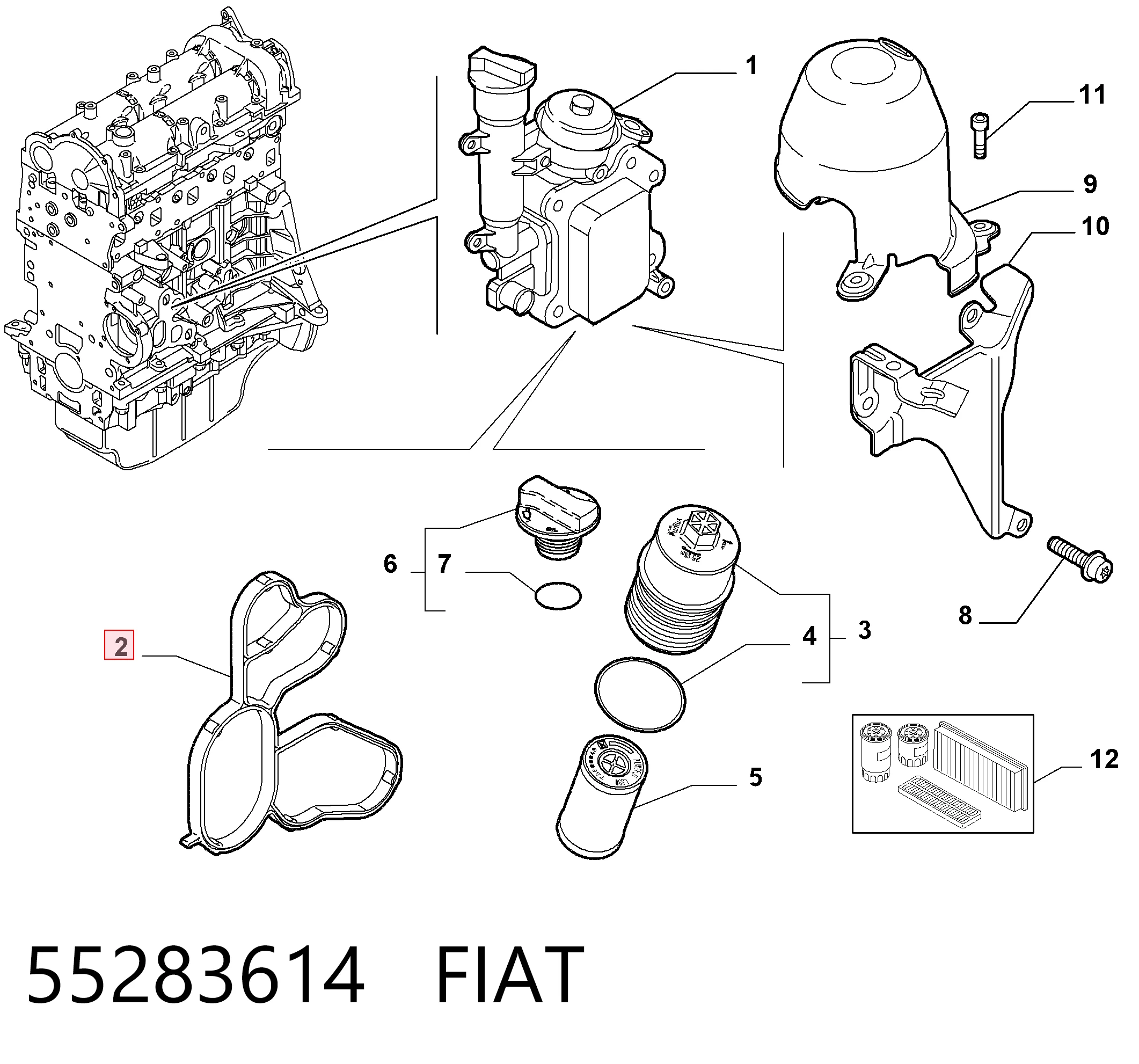 55283614 Fiat/Alfa/Lancia