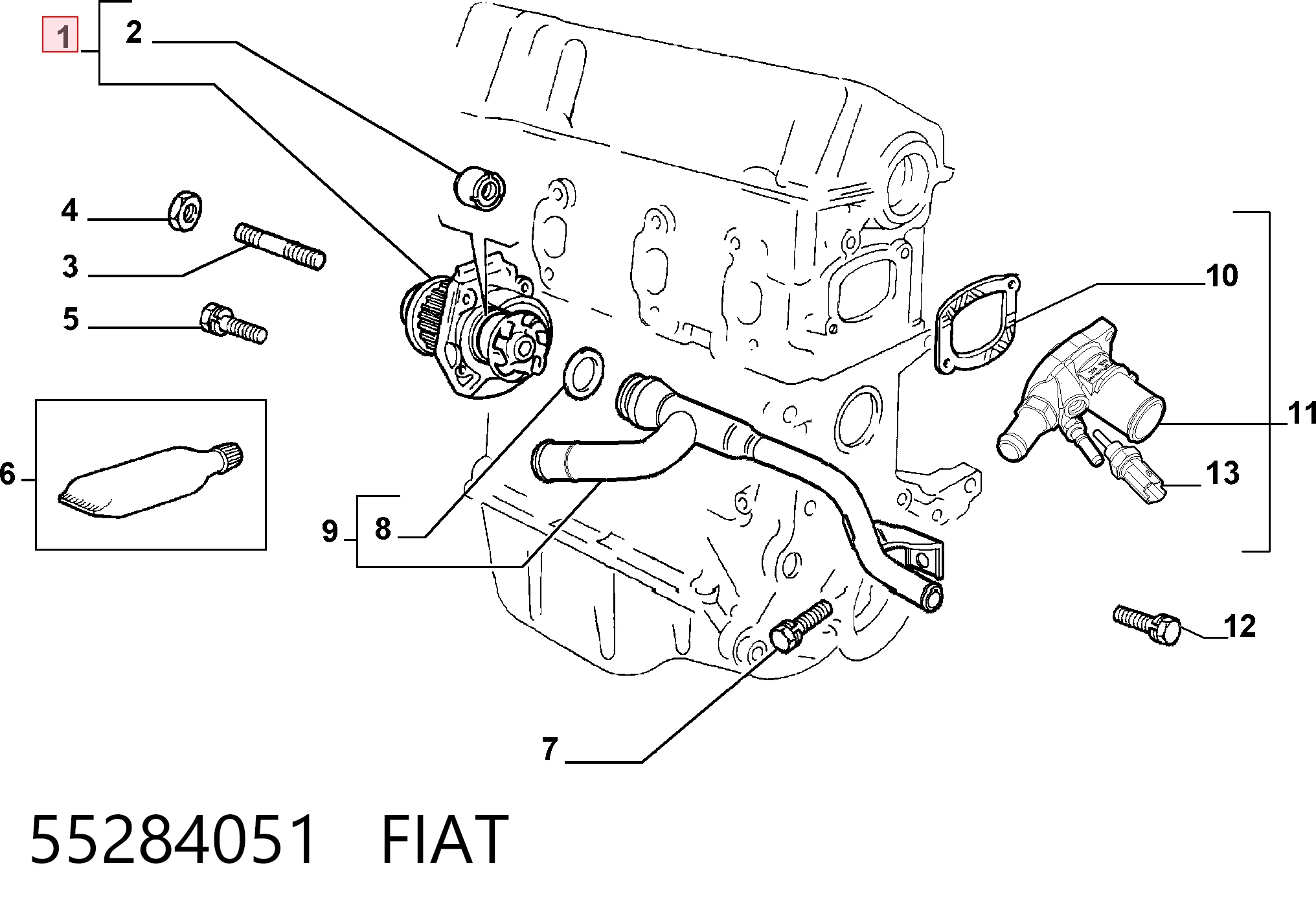55284051 Fiat/Alfa/Lancia