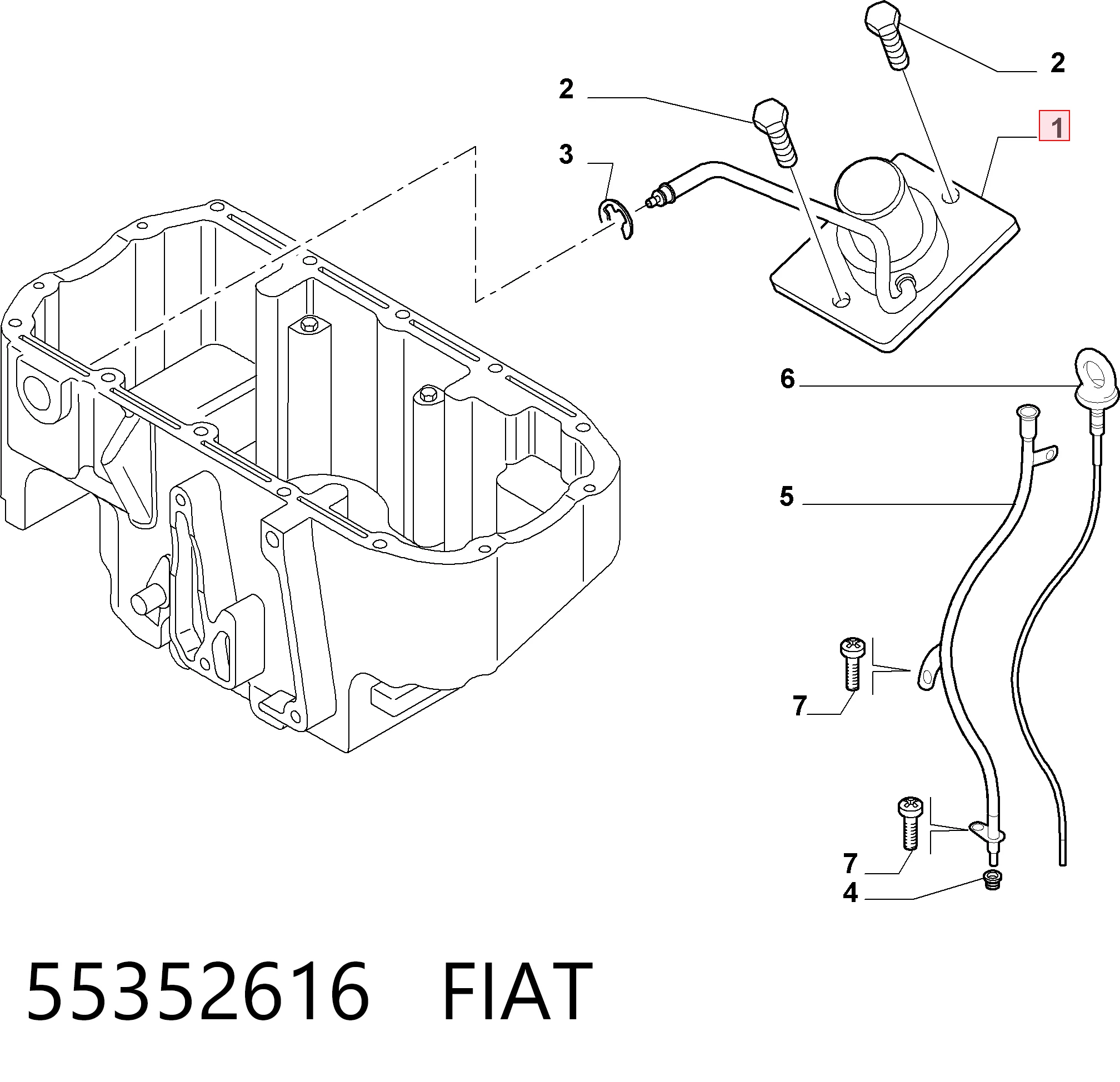 Sensor de nivel de aceite para Opel Corsa F08, F68