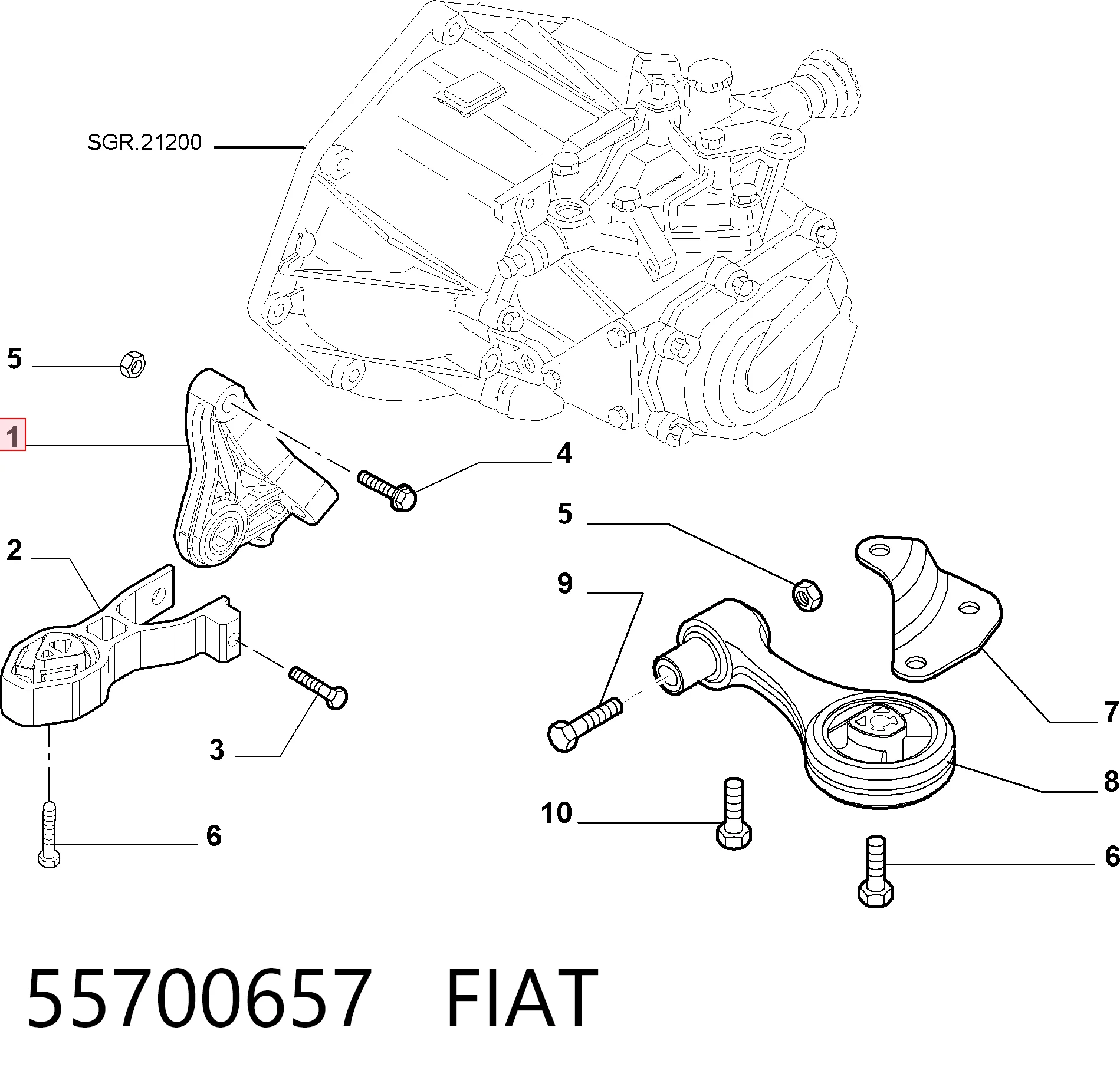 55700657 Fiat/Alfa/Lancia