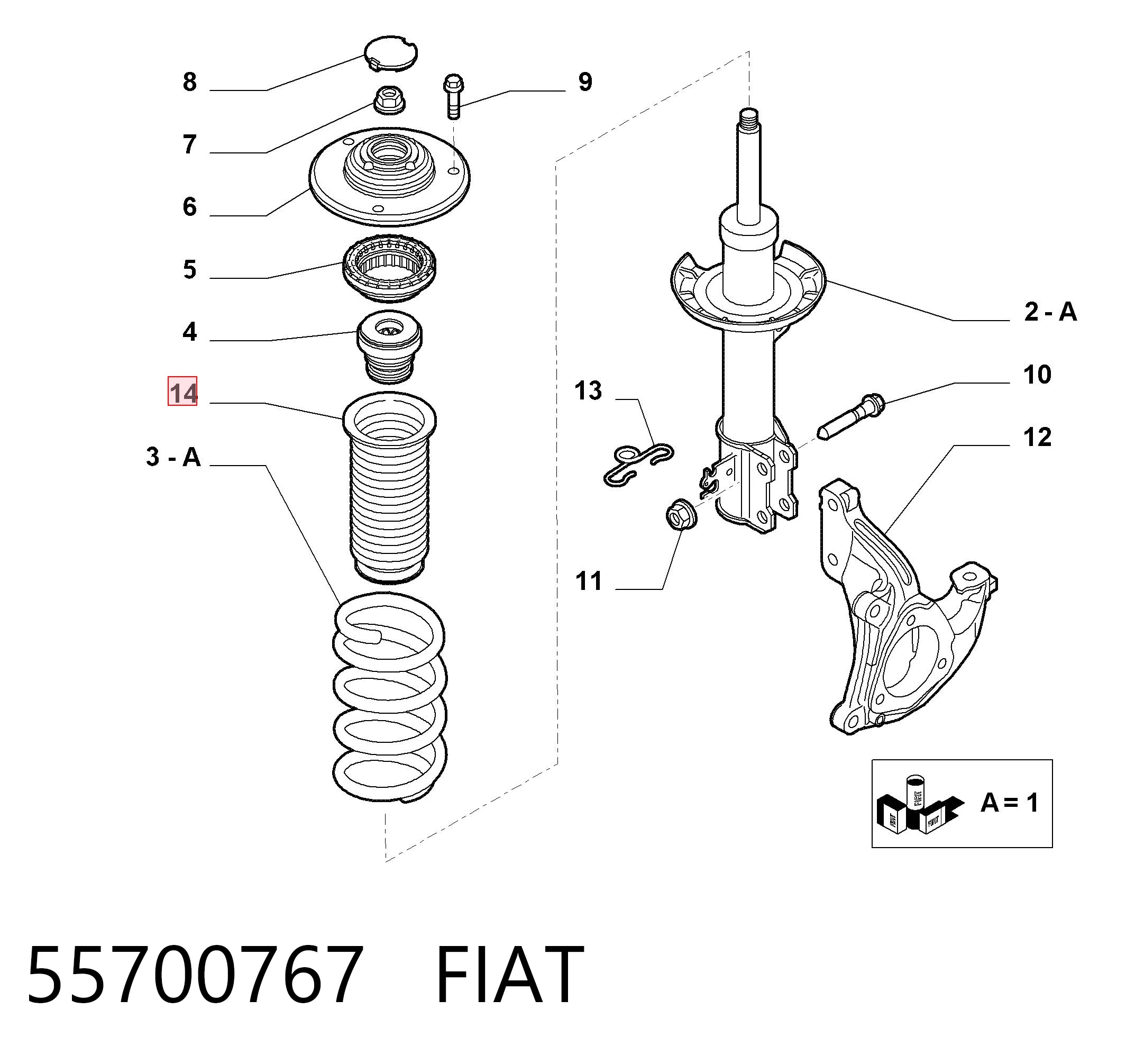 55700767 Fiat/Alfa/Lancia