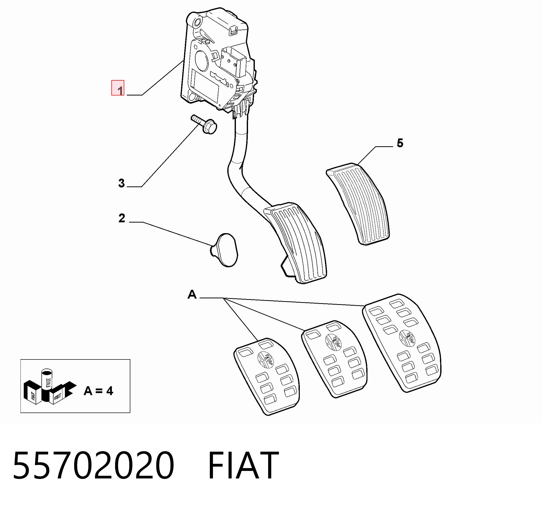 Comprar 13305804 Peugeot/Citroen Pedal del acelerador