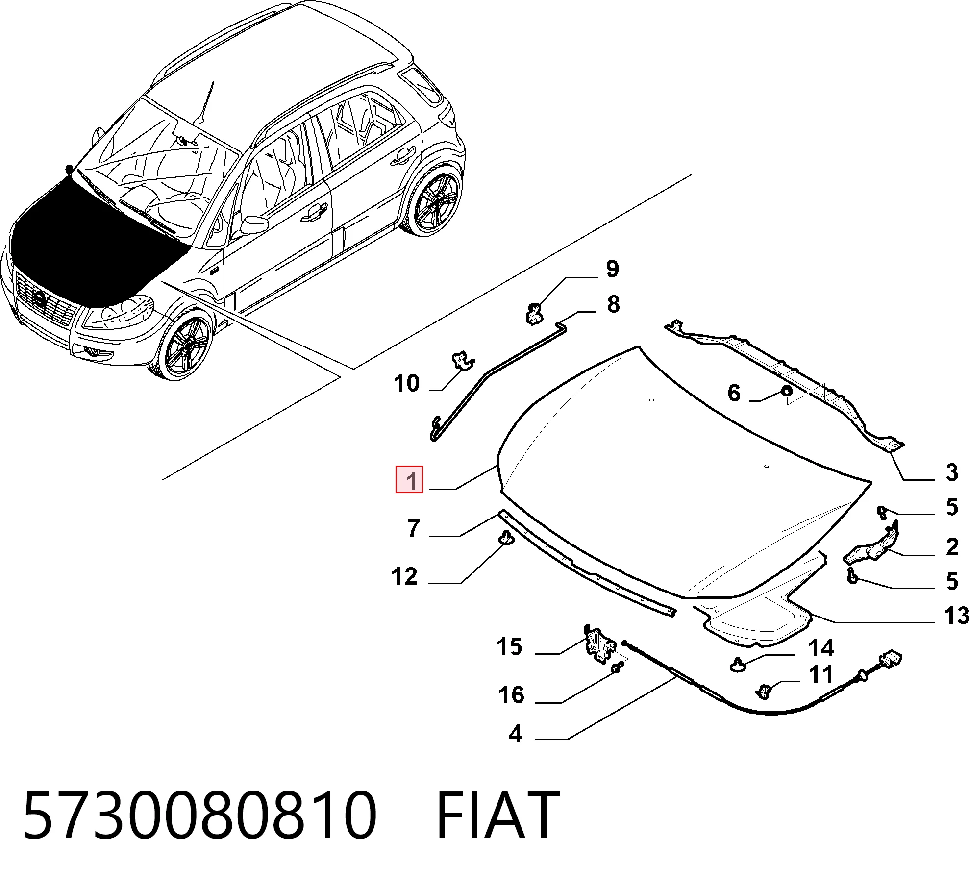 Capot Suzuki Grand Vitara XL-7