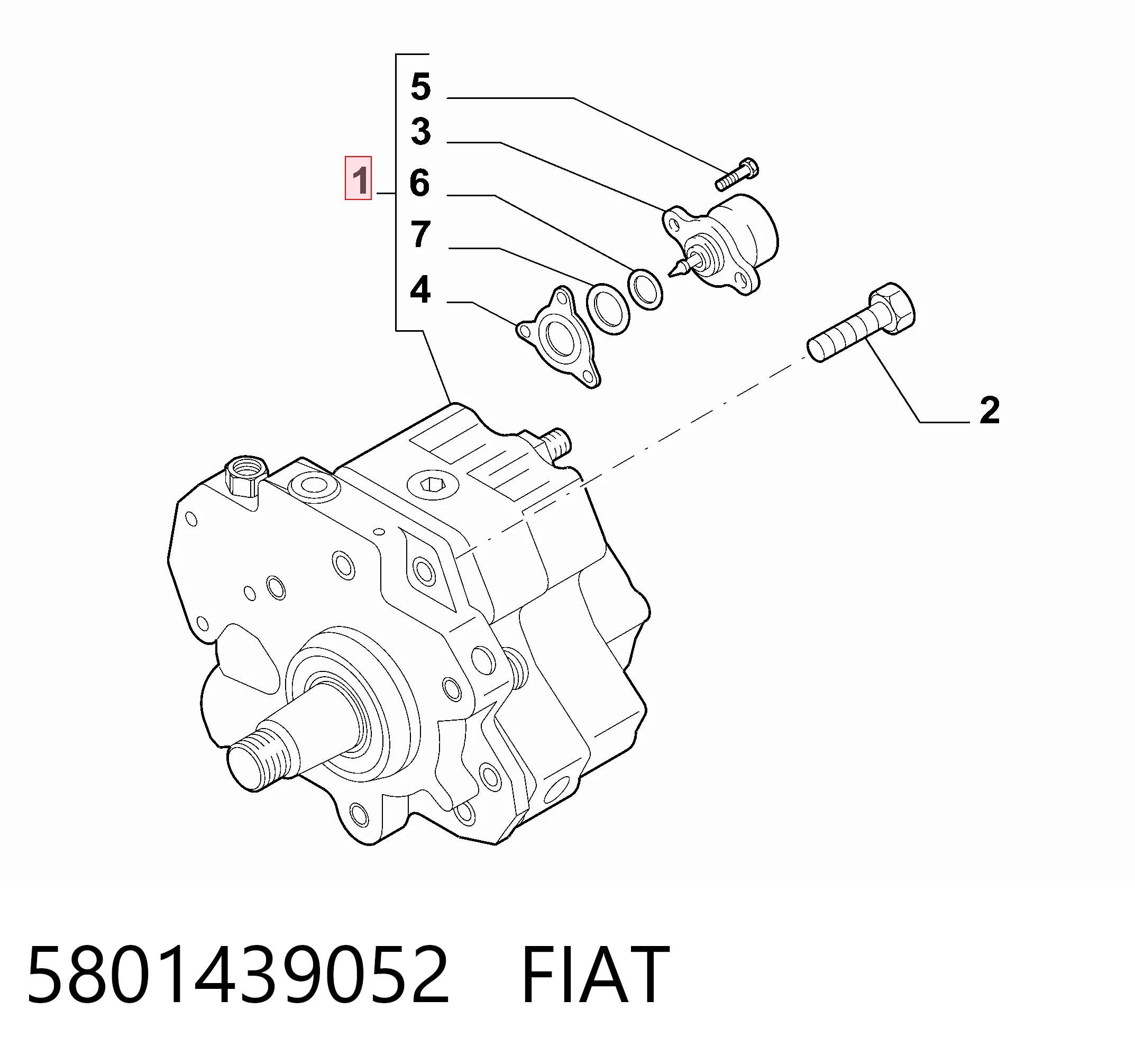 5801439052 Fiat/Alfa/Lancia Bomba de inyección