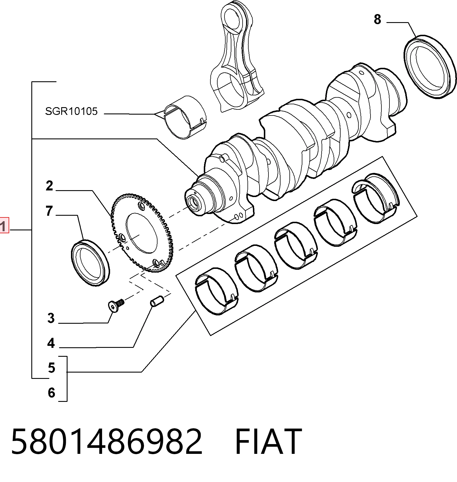 5801486982 Fiat/Alfa/Lancia