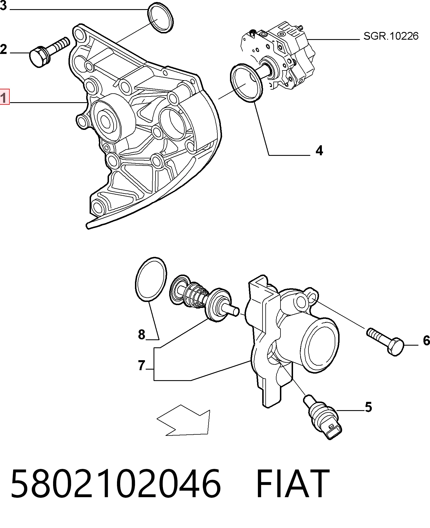5802102046 Fiat/Alfa/Lancia