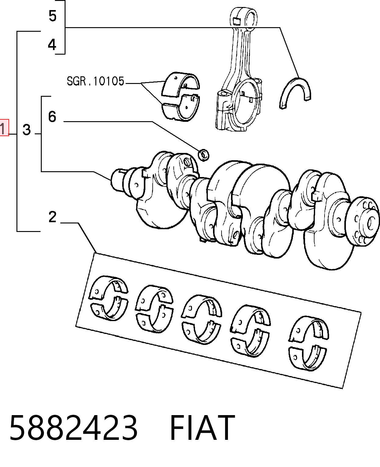 Comprar Cigüeñal Fiat Fiorino  146 Uno a bajo precio